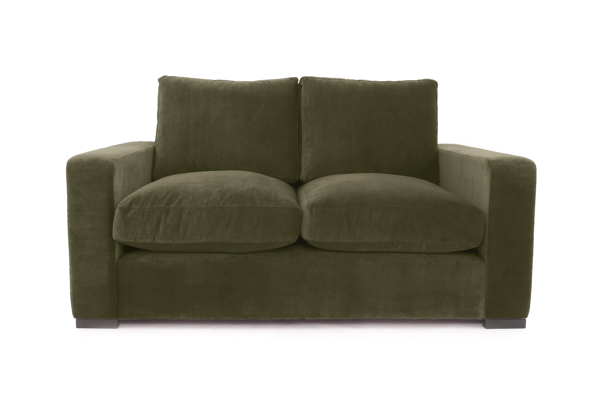 Old Boot Sofas Battersea Small 2 Seater Sofa in Harmony Velvet Fern