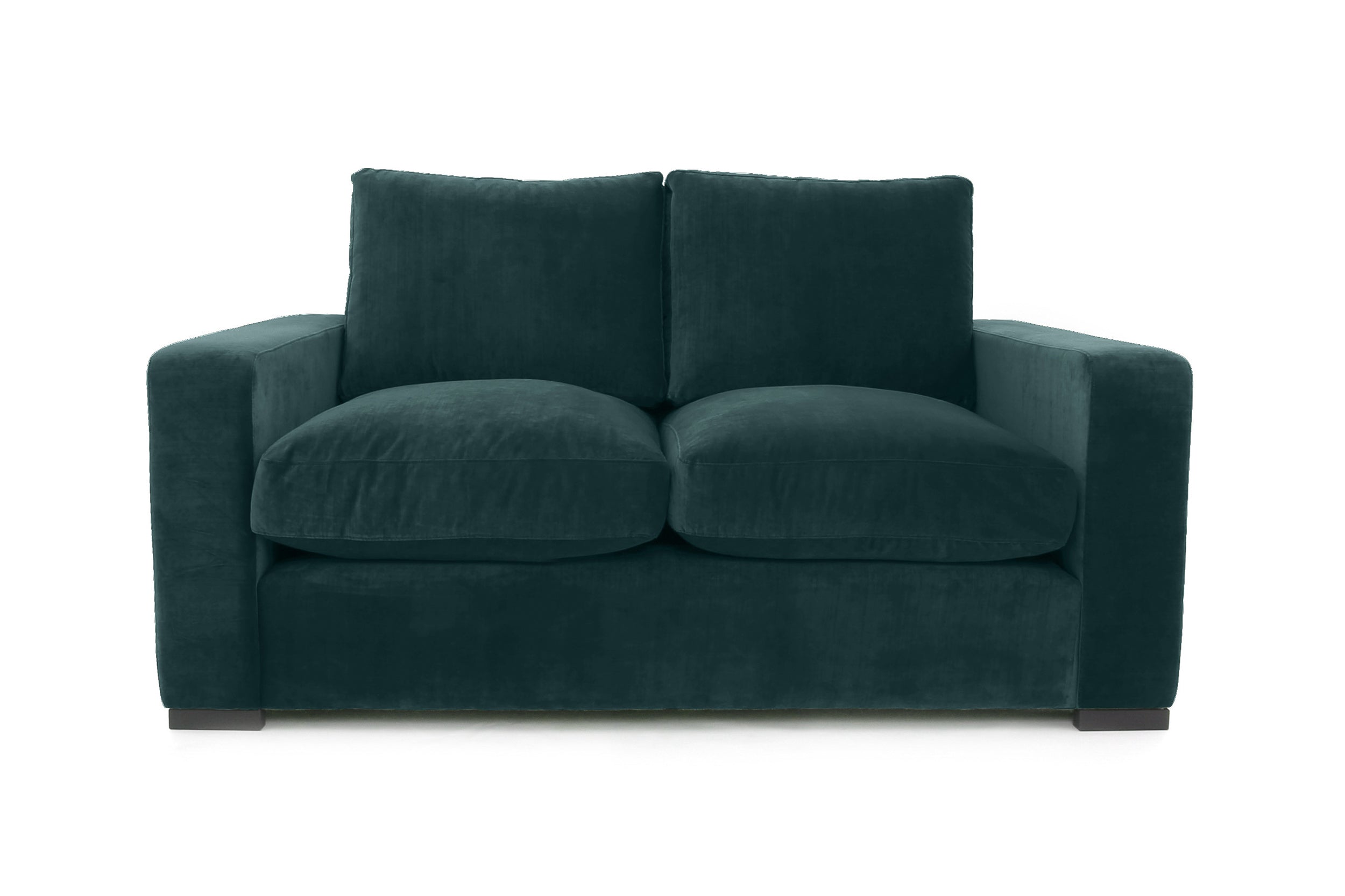Old Boot Sofas Battersea Small 2 Seater Sofa in Harmony Velvet Peacock
