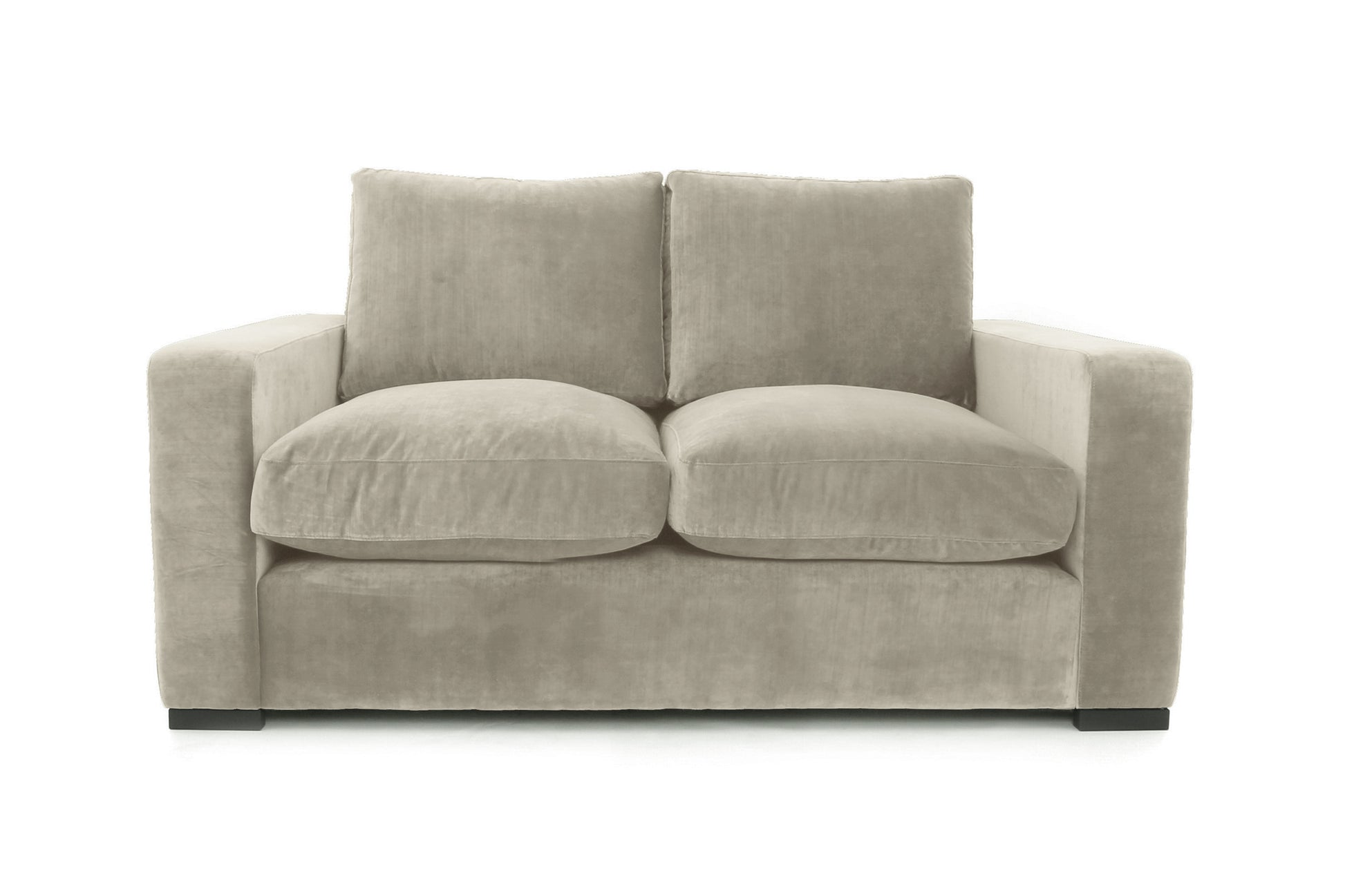 Old Boot Sofas Battersea Small 2 Seater Sofa in Harmony Velvet Putty