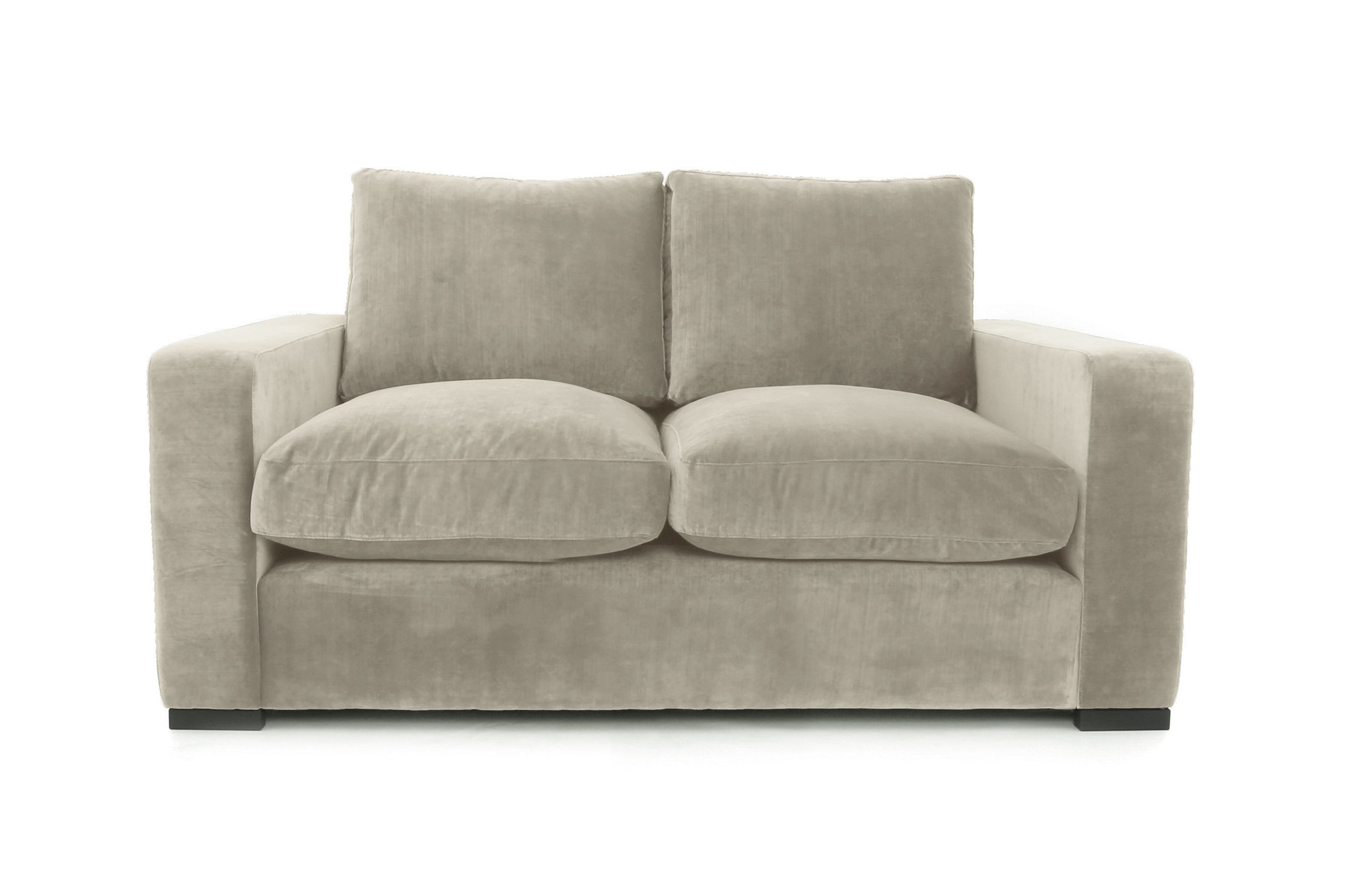 Old Boot Sofas Battersea Small 2 Seater Sofa in Harmony Velvet Putty