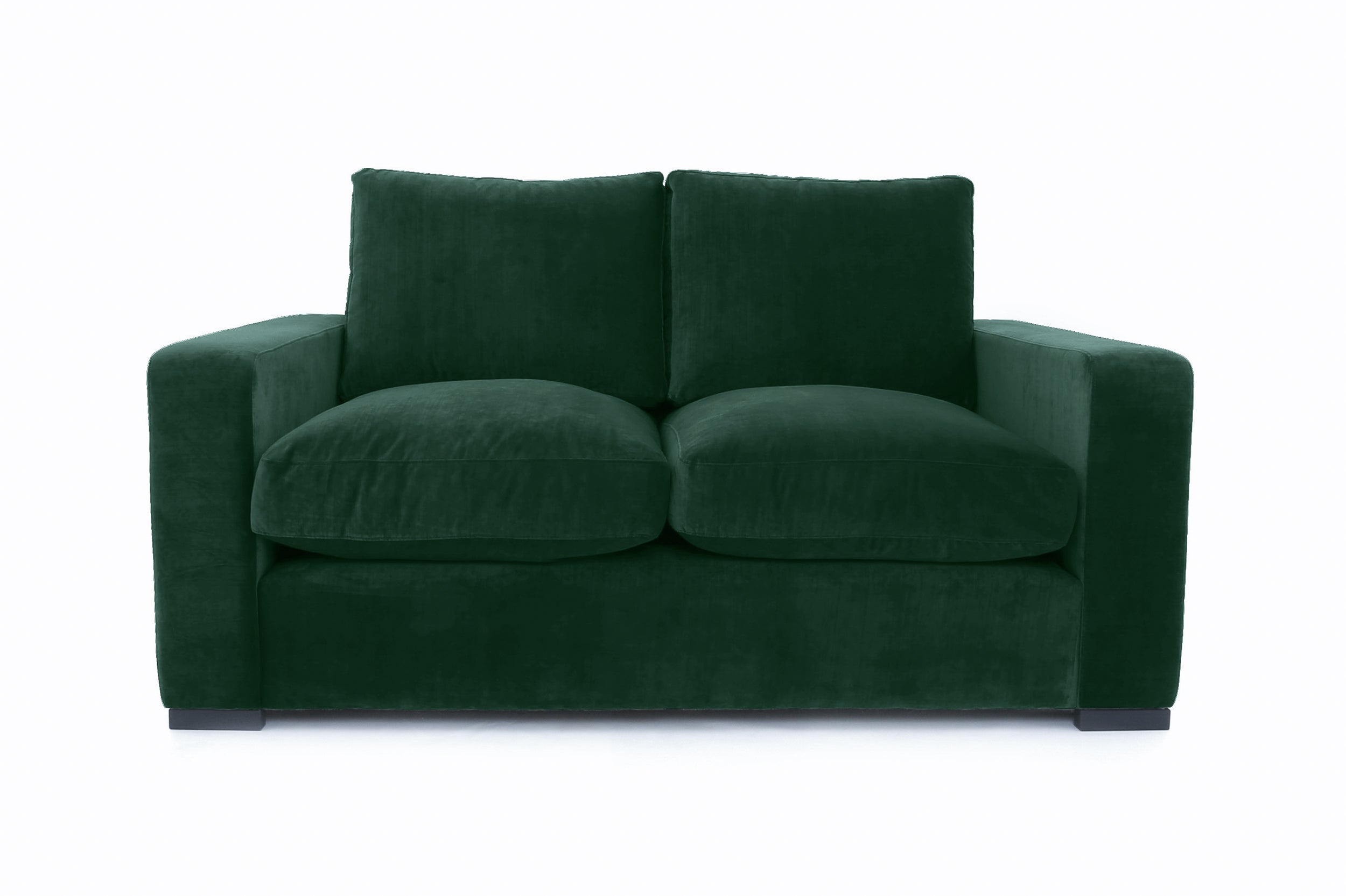 Old Boot Sofas Battersea Small 2 Seater Sofa in Harmony Velvet Seaweed