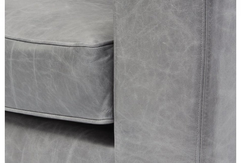 Old Boot Sofas Battersea Small 2 Seater Sofa in Vintage Leather Grey