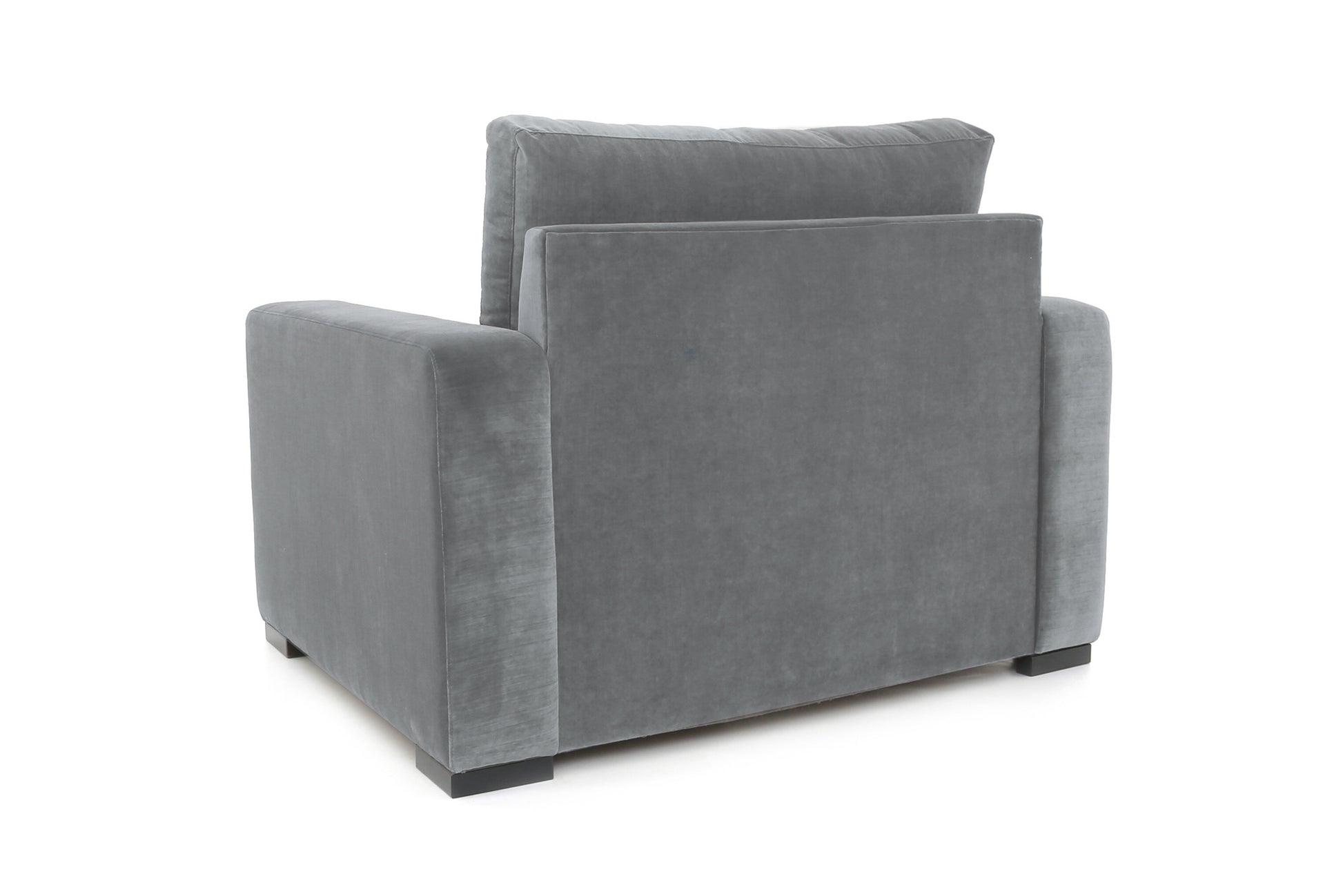 Old Boot Sofas Battersea Love Seat in Aged Velvet Ash
