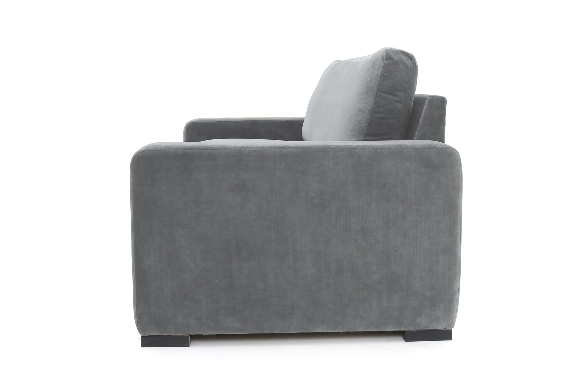Old Boot Sofas Battersea Love Seat in Aged Velvet Ash