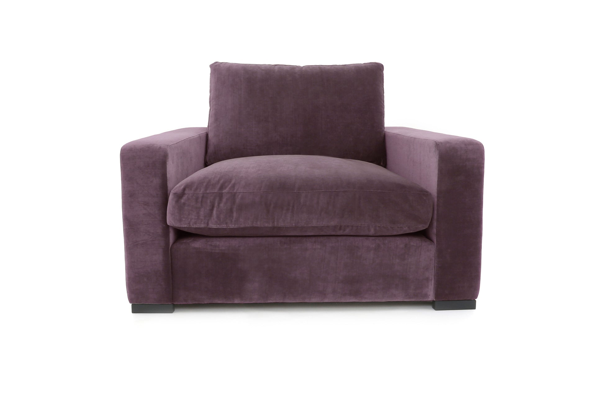 Old Boot Sofas Battersea Love Seat in Aged Velvet Iris