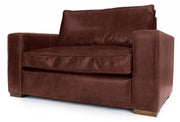 Old Boot Sofas Battersea Love Seat Hobnail Leather Conker