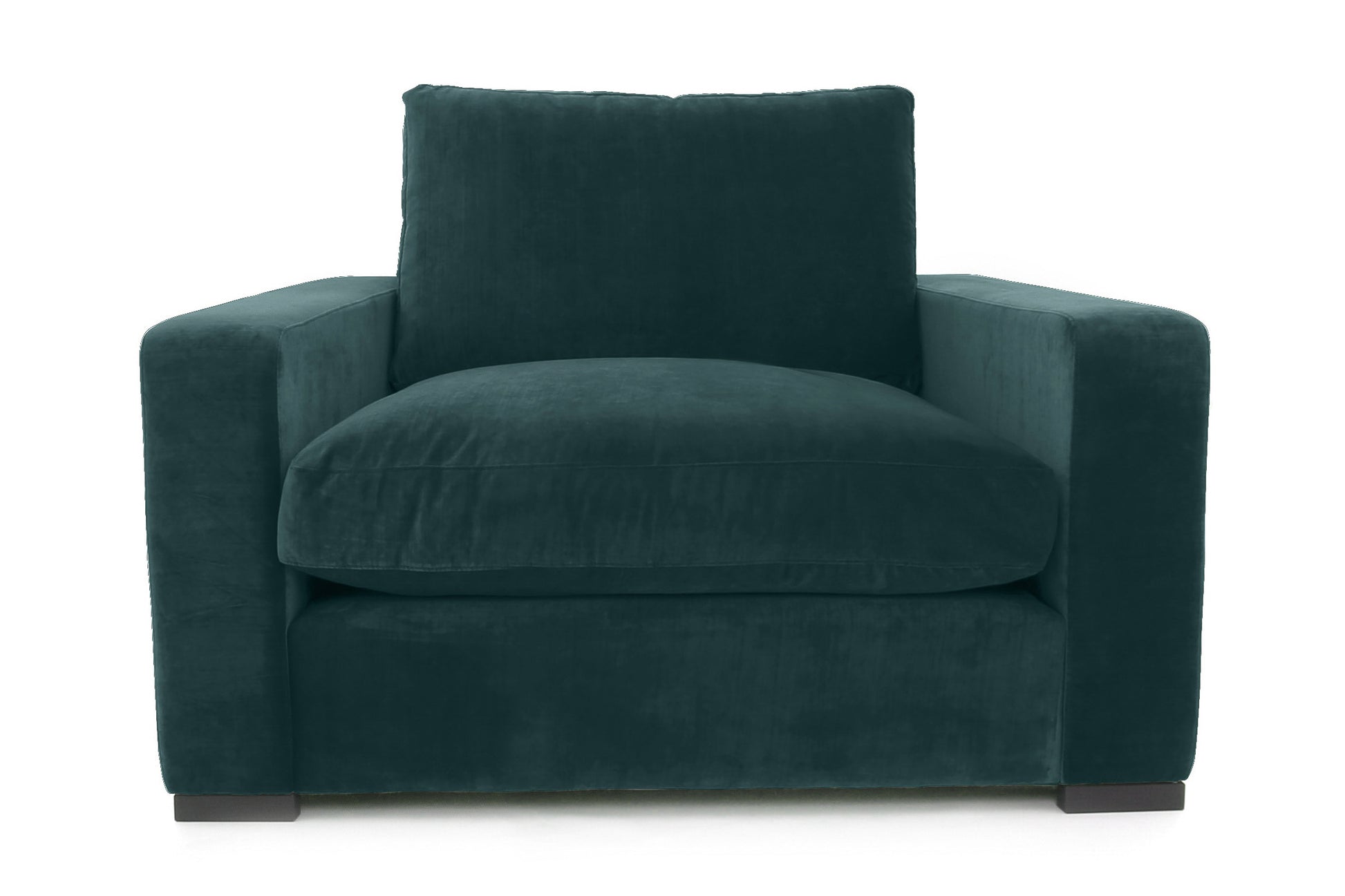 Old Boot Sofas Battersea Love Seat in Harmony Velvet Peacock