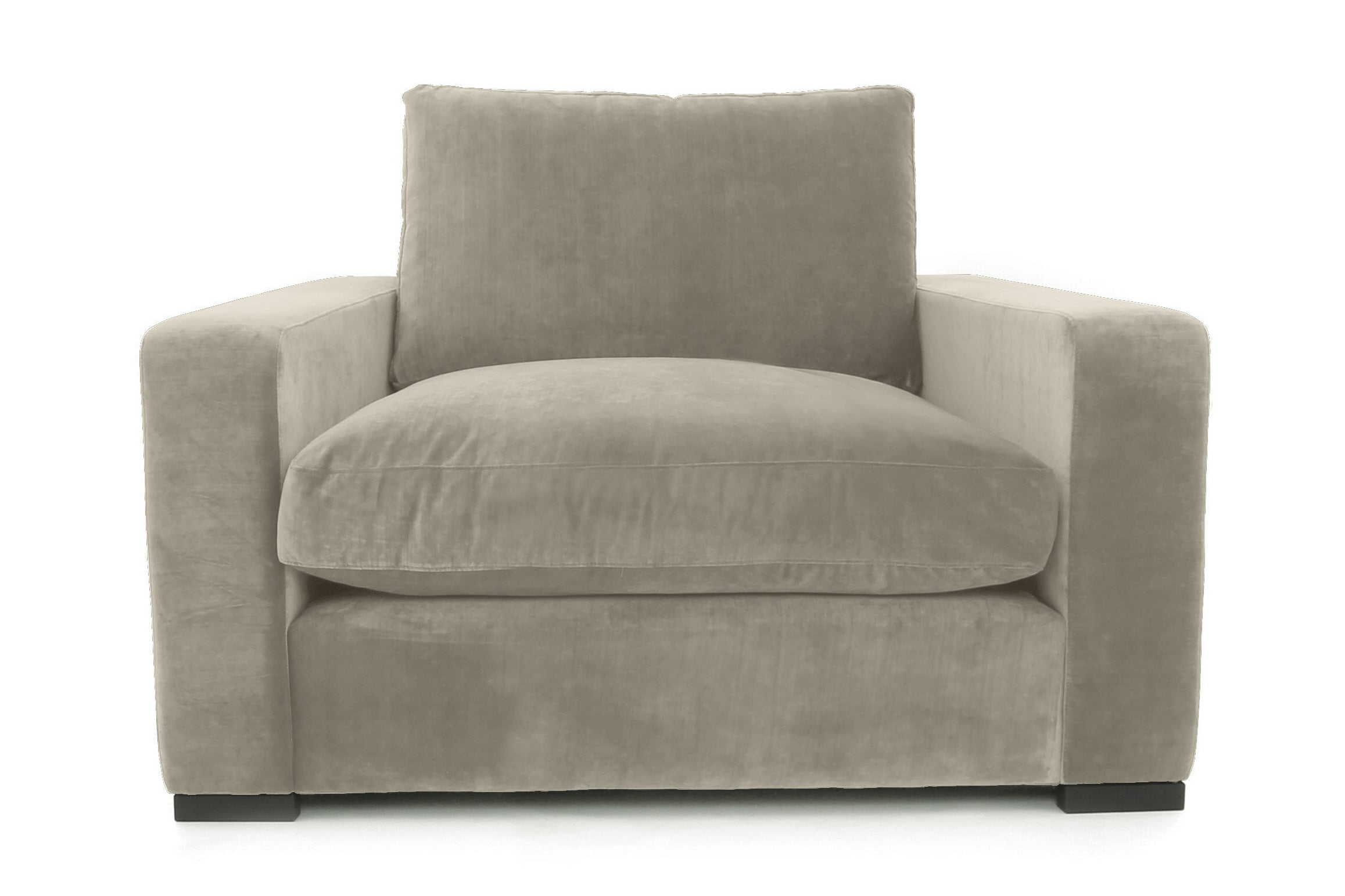 Old Boot Sofas Battersea Love Seat in Harmony Velvet Putty