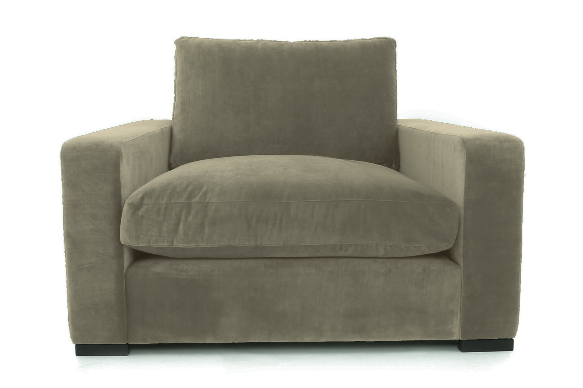 Old Boot Sofas Battersea Love Seat in Harmony Velvet Sage