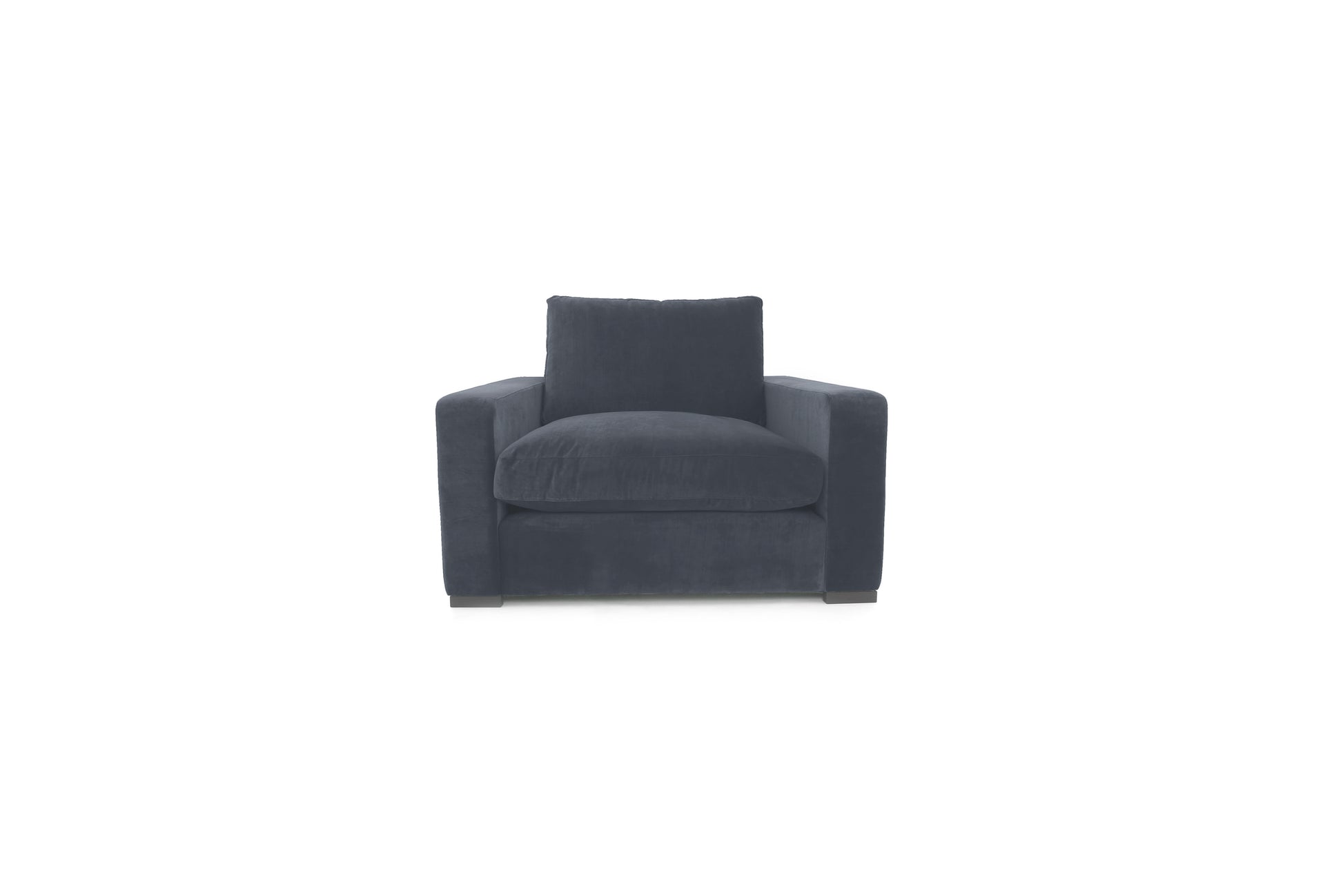 Old Boot Sofas Battersea Love Seat Lazy Linen Battleship