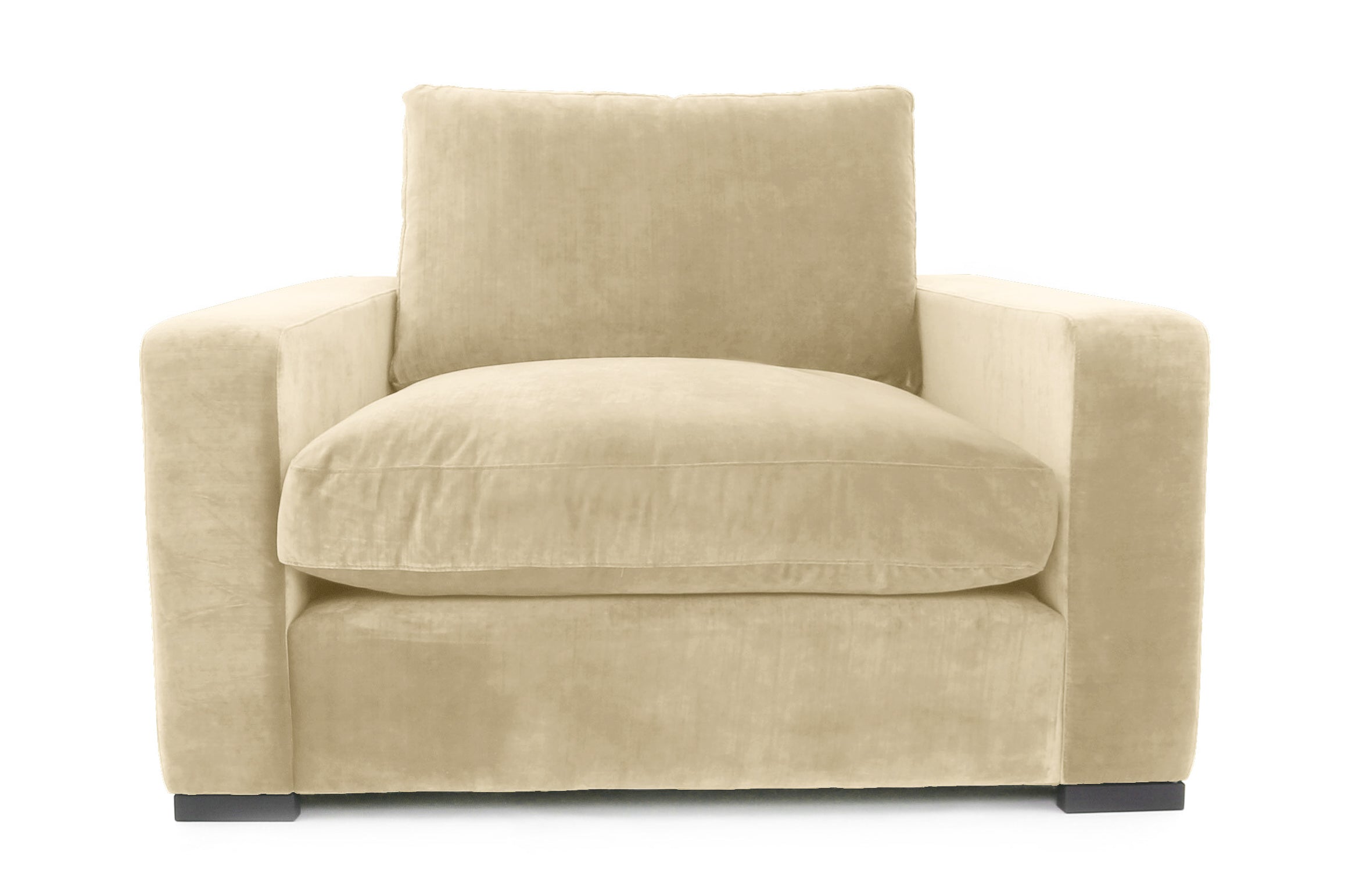 Old Boot Sofas Battersea Love Seat in Lazy Linen Champagne