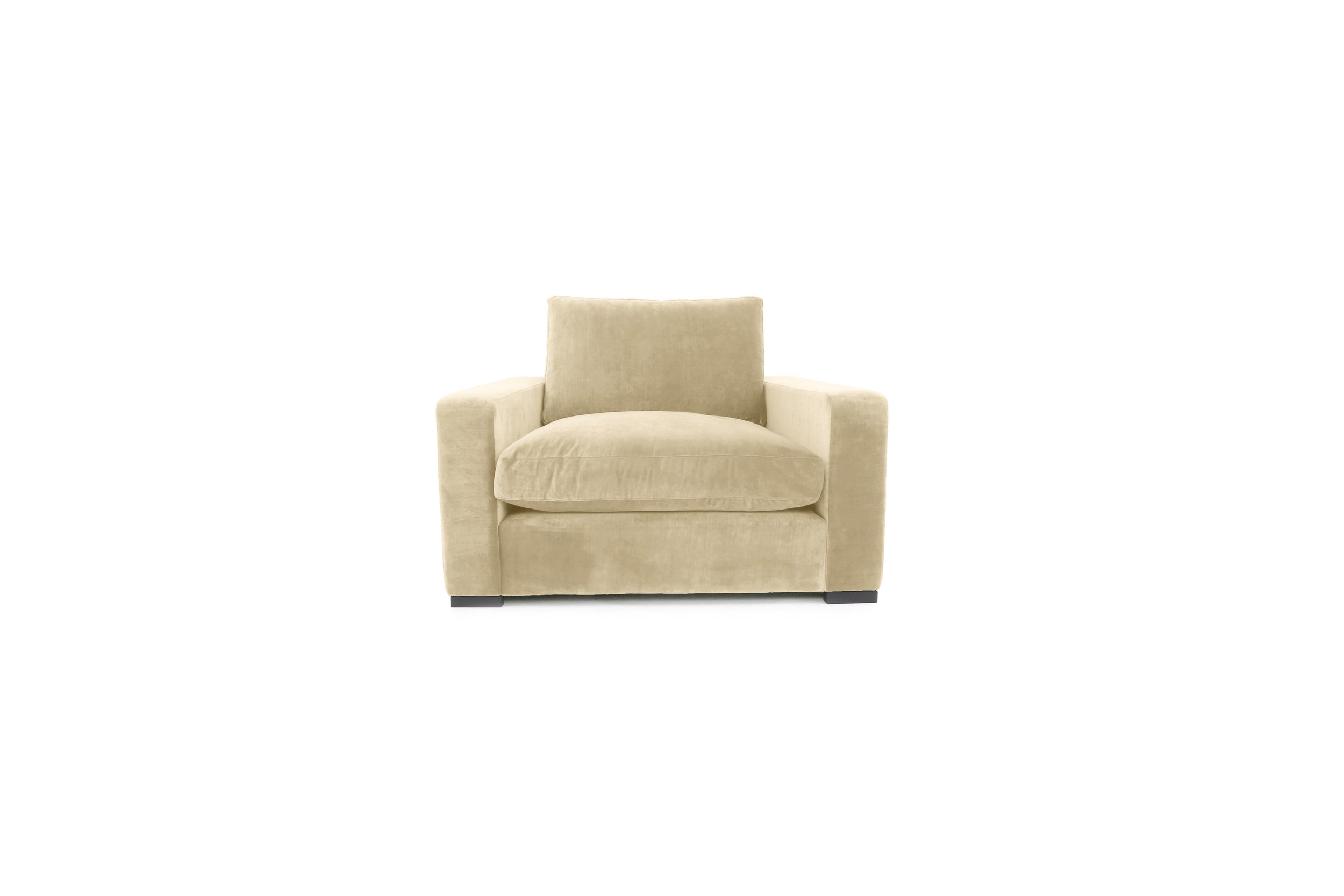 Old Boot Sofas Battersea Love Seat Lazy Linen Champagne