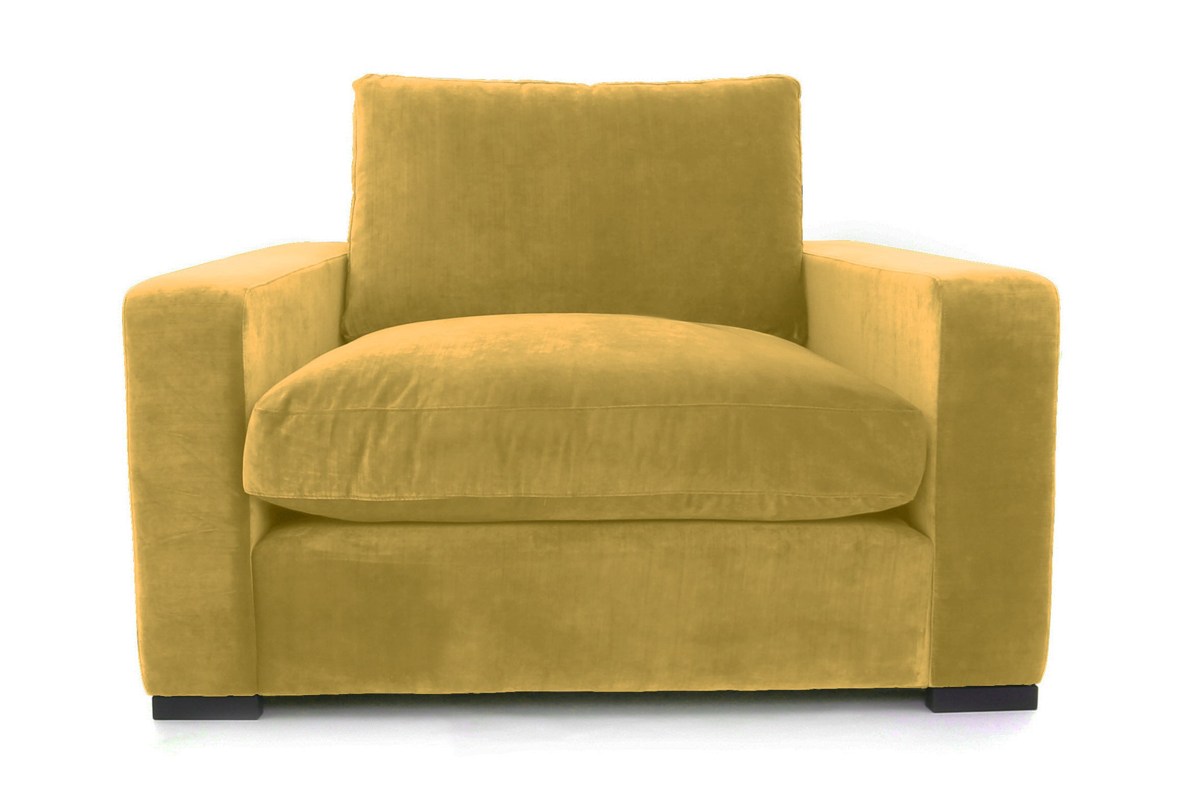 Old Boot Sofas Battersea Love Seat in Lazy Linen Cornsilk