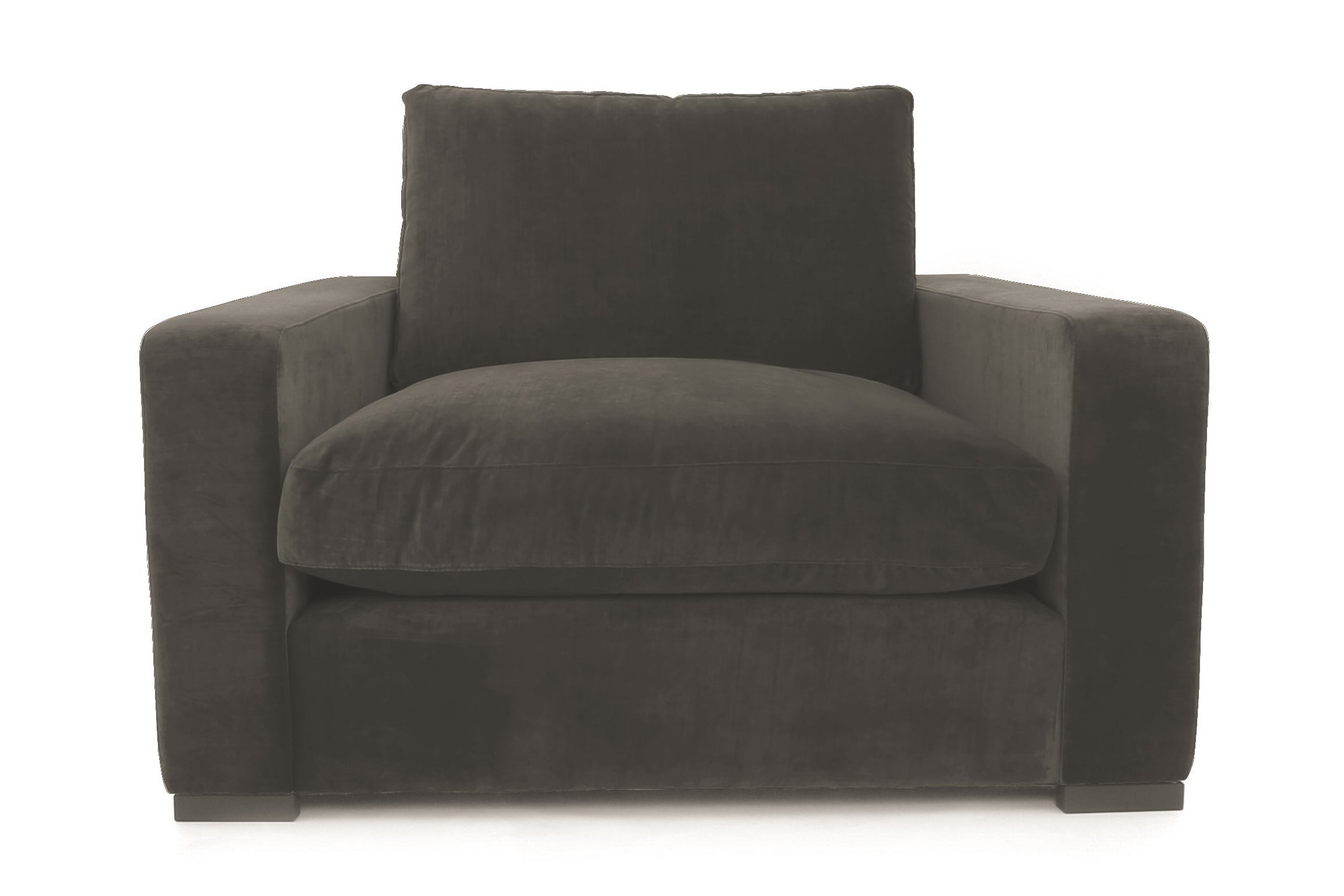 Old Boot Sofas Battersea Love Seat in Mellow Fabric Cement