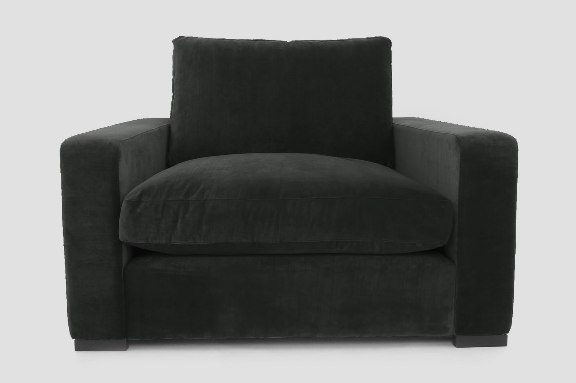Old Boot Sofas Battersea Love Seat Mellow Fabric Charcoal