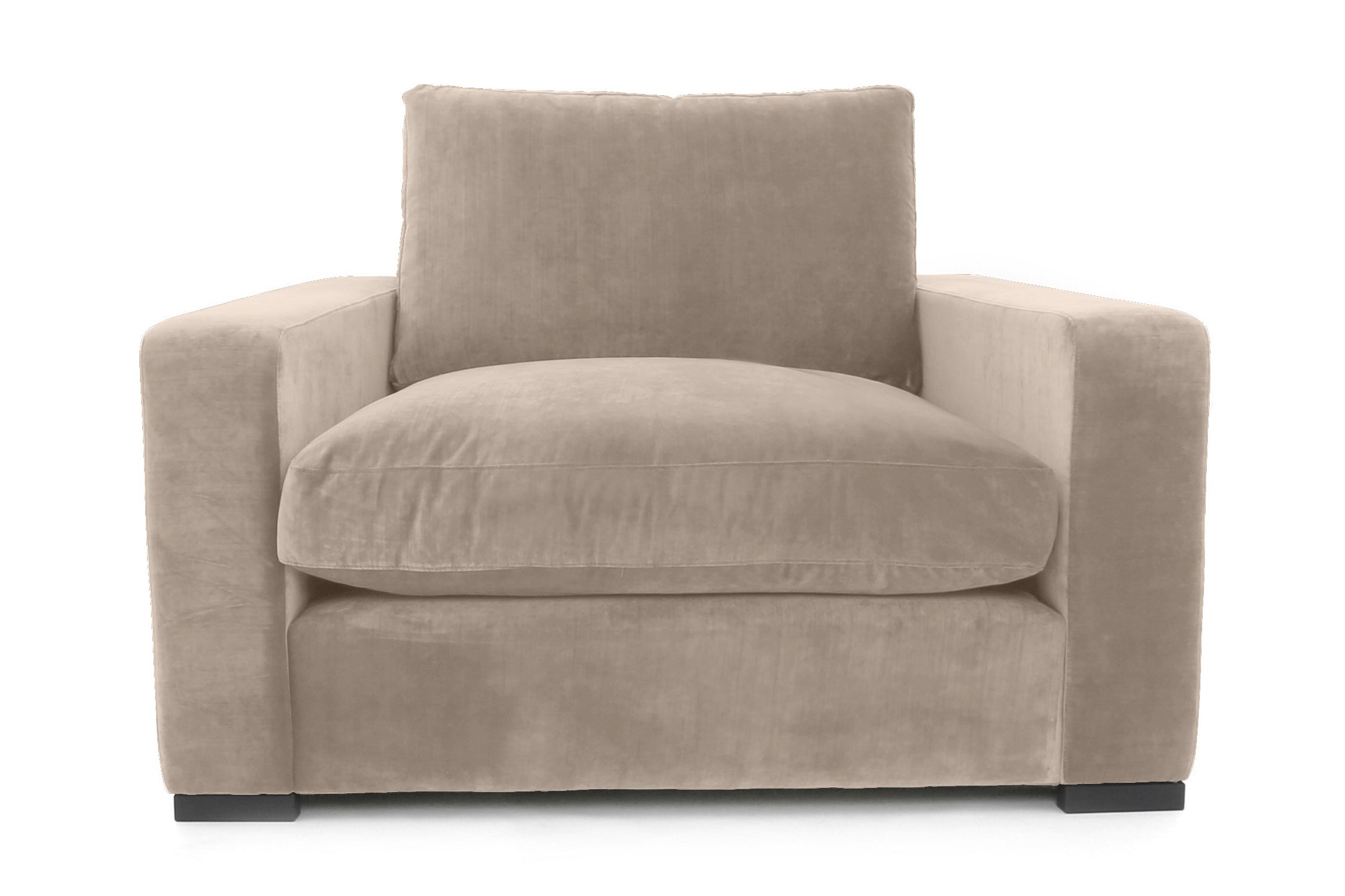 Old Boot Sofas Battersea Love Seat Mellow Fabric Natural