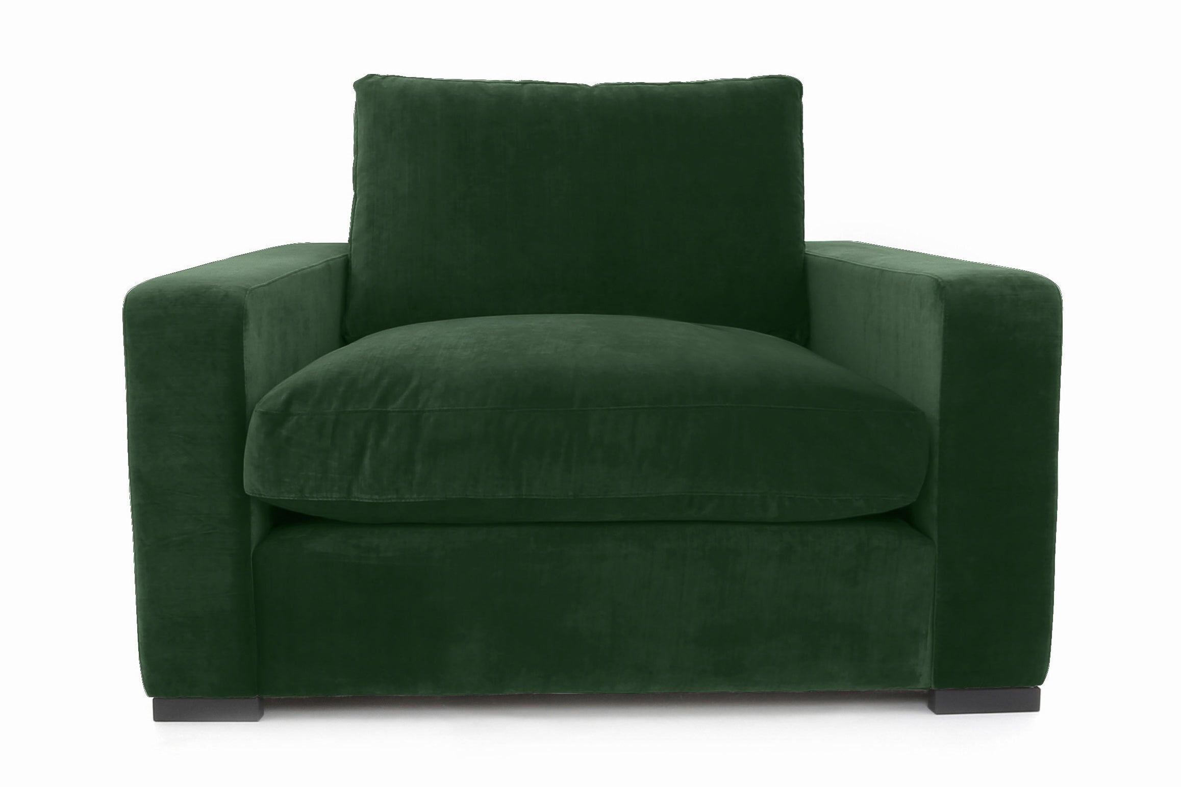 Old Boot Sofas Battersea Love Seat in Mellow Fabric Pine