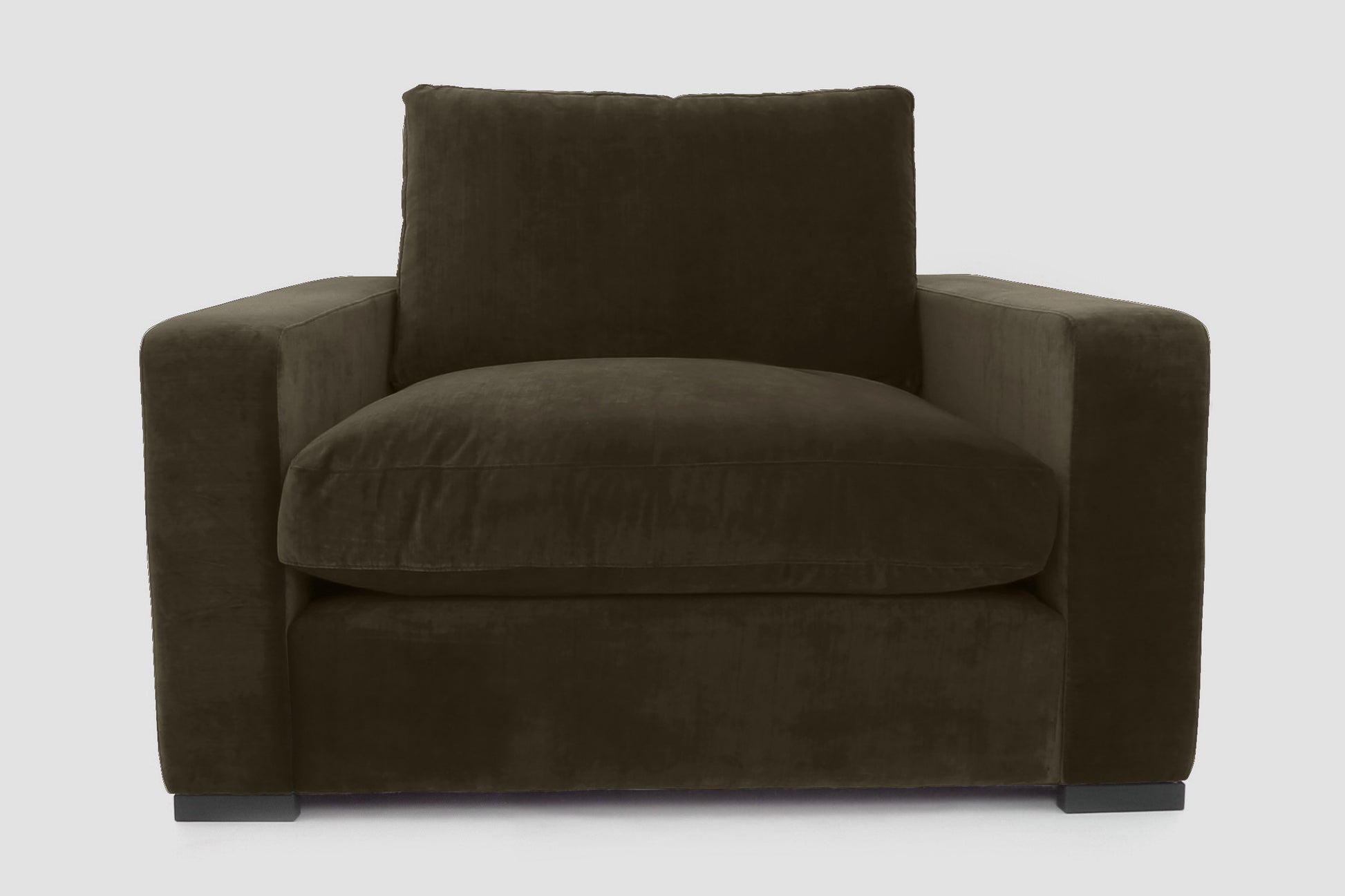 Old Boot Sofas Battersea Love Seat in Mellow Fabric Spruce