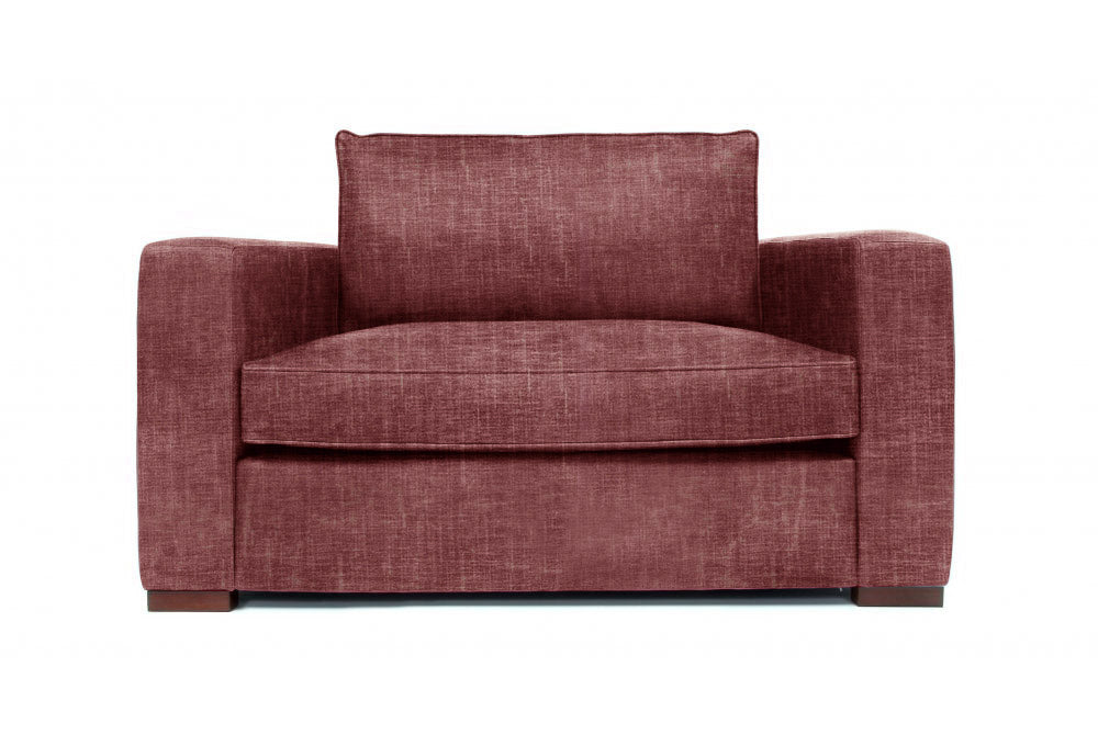 Old Boot Sofas Battersea Love Seat Shabby Velvet Burgundy