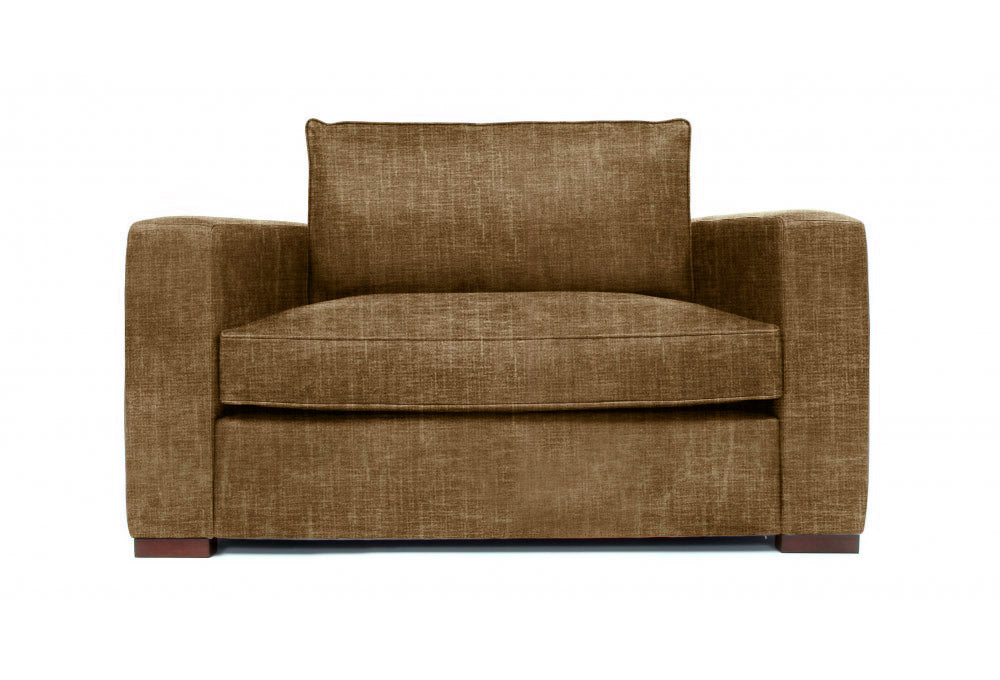 Old Boot Sofas Battersea Love Seat Shabby Velvet Tawny