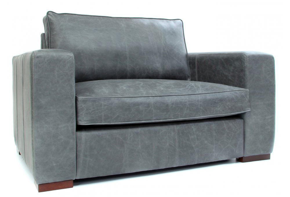 Old Boot Sofas Battersea Love Seat Vintage Leather Grey