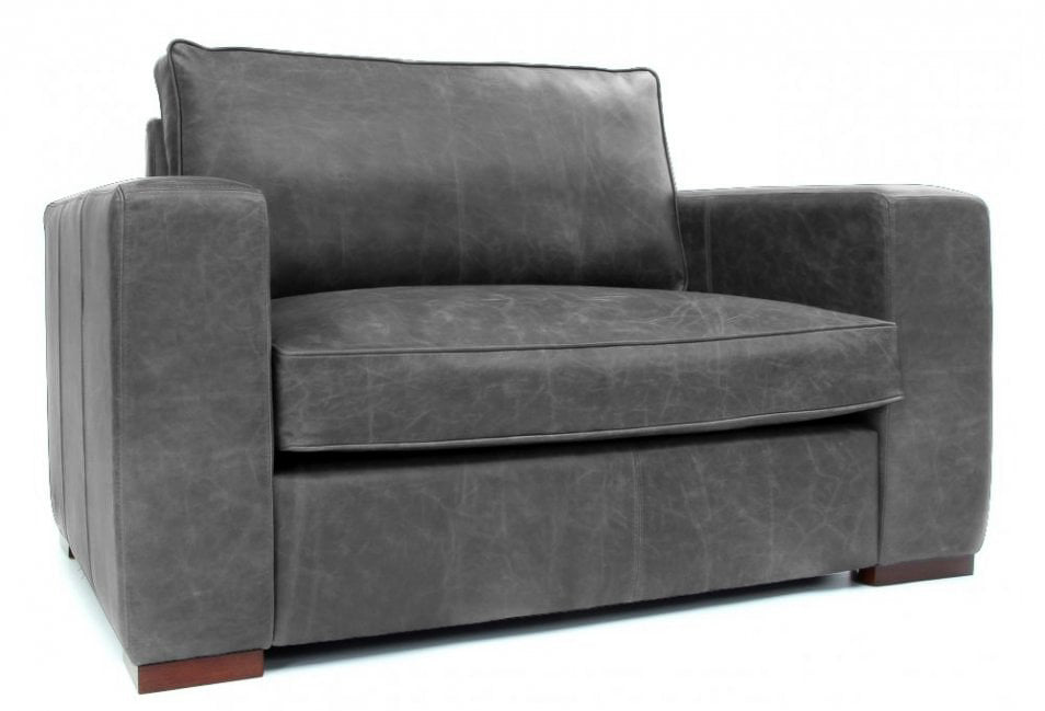 Old Boot Sofas Battersea Love Seat Vintage Leather Slate