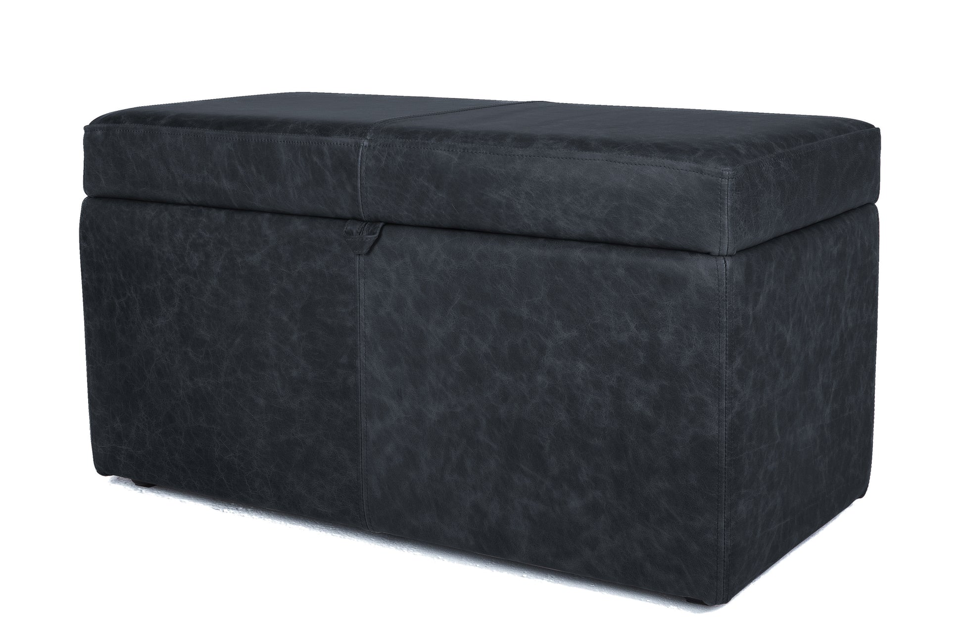 Old Boot Sofas Blanket Box Footstool Vintage Leather Black