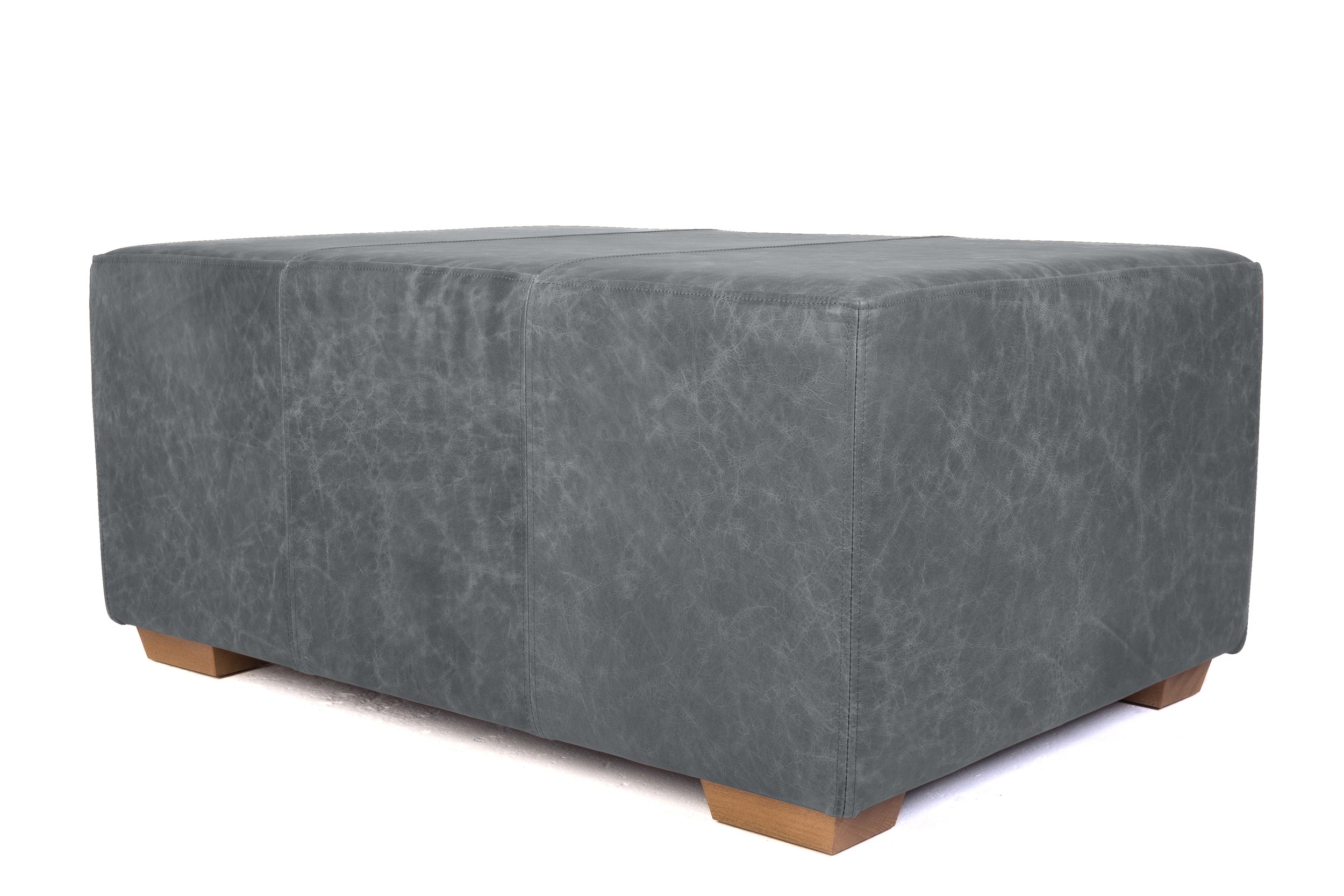 Old Boot Sofas Big One Footstool Footstool Vintage Leather Grey