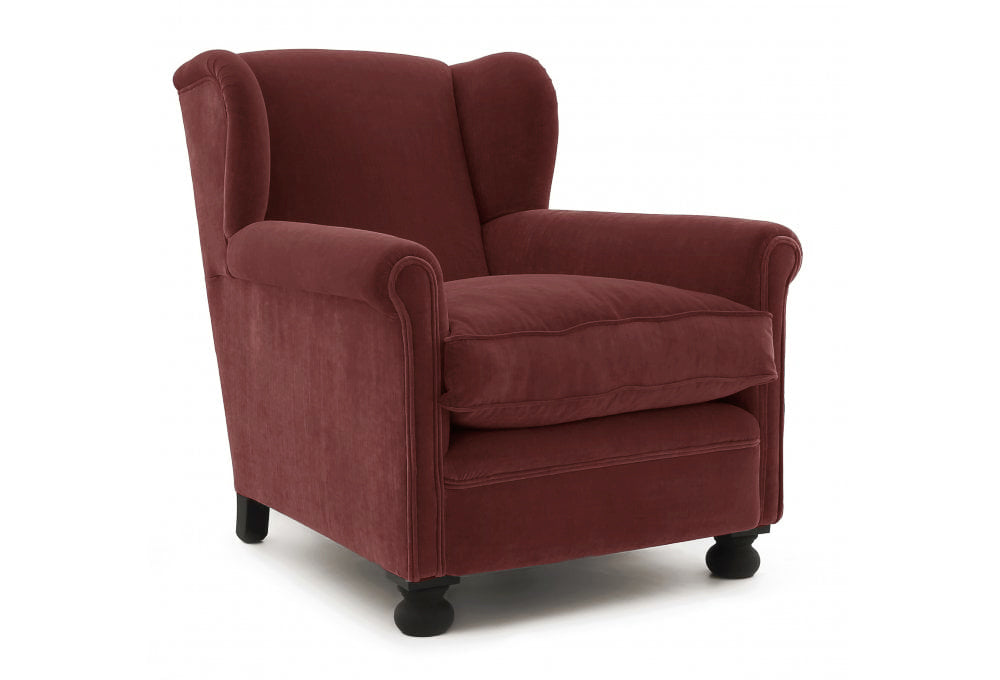 Old Boot Sofas Bookworm Armchair Aged Velvet Pinot