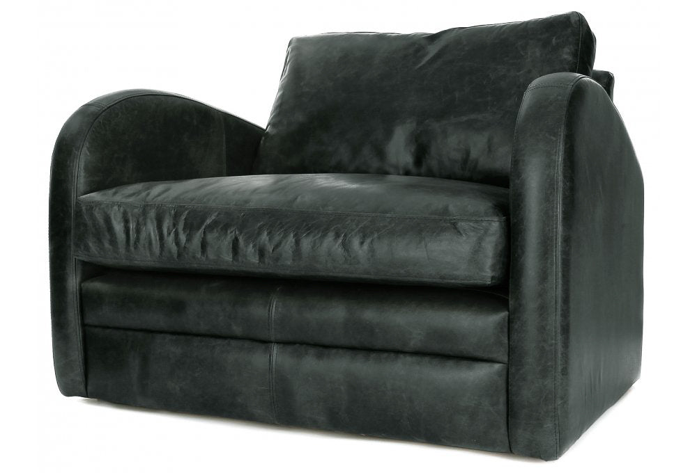 Old Boot Sofas Camden Love Seat Vintage Leather Black