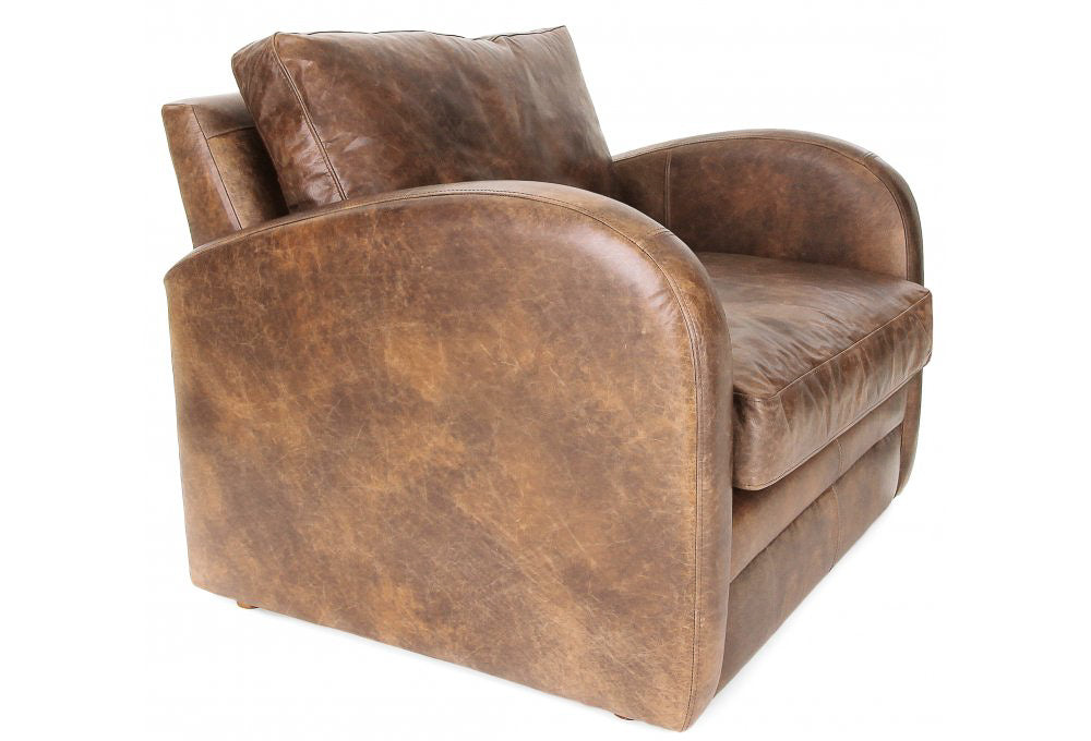 Old Boot Sofas Camden Love Seat in Vintage Leather Tan
