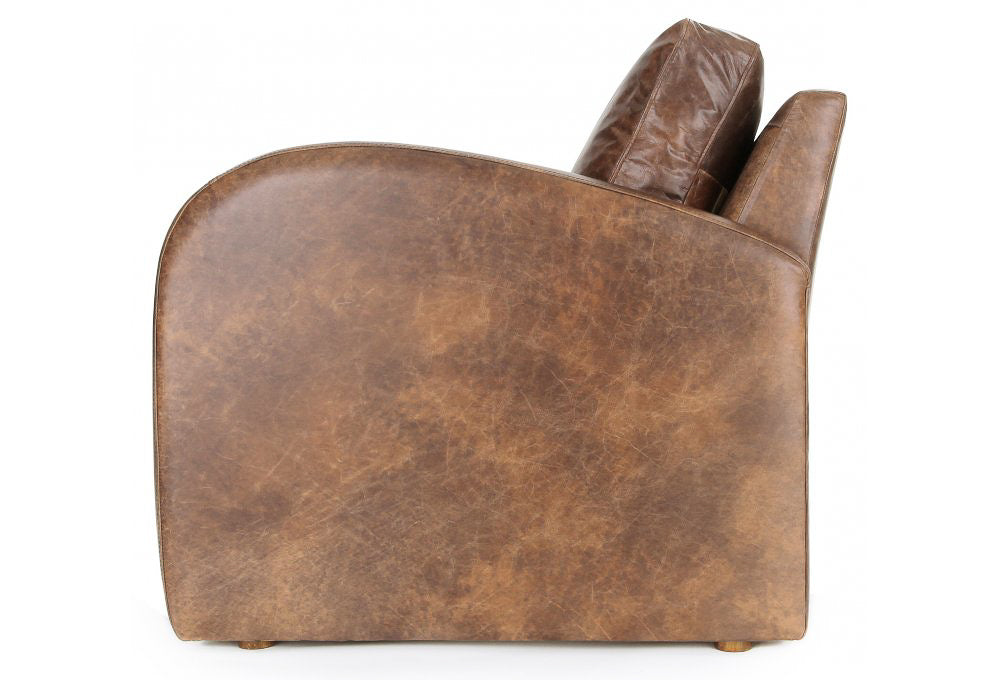 Old Boot Sofas Camden Love Seat in Vintage Leather Tan