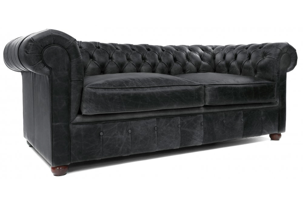 Old Boot Sofas Chester Sofa Vintage Leather Black