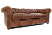 Old Boot Sofas Chester 3 Seater Sofa in Vintage Leather Tan