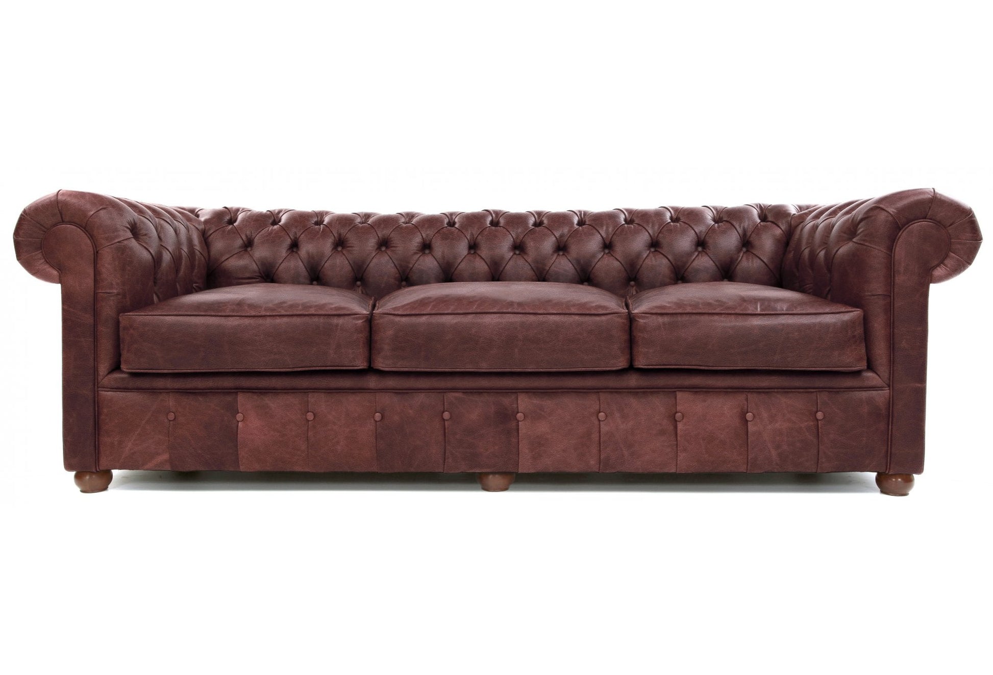 Old Boot Sofas Chester Sofa Hobnail Leather Conker