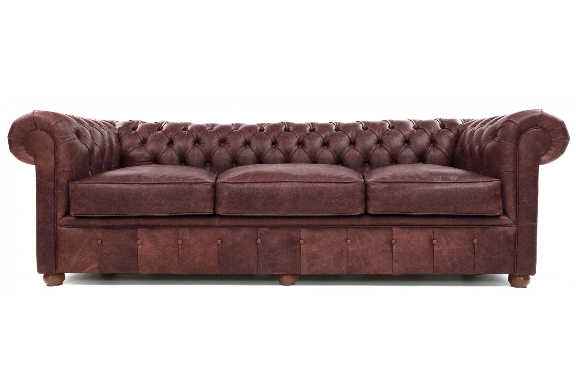 Old Boot Sofas Chester Sofa Hobnail Leather Conker