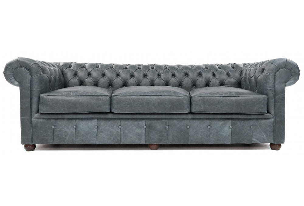 Old Boot Sofas Chester Sofa Vintage Leather Grey