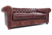 Old Boot Sofas Chester Sofa Hobnail Leather Conker