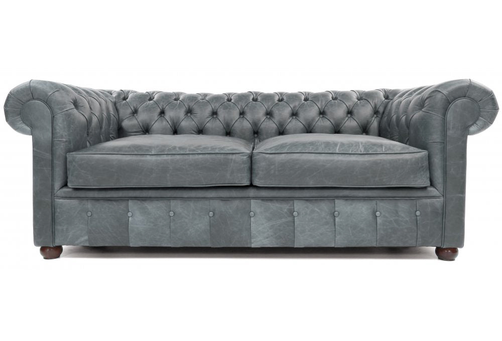 Old Boot Sofas Chester Sofa Vintage Leather Grey