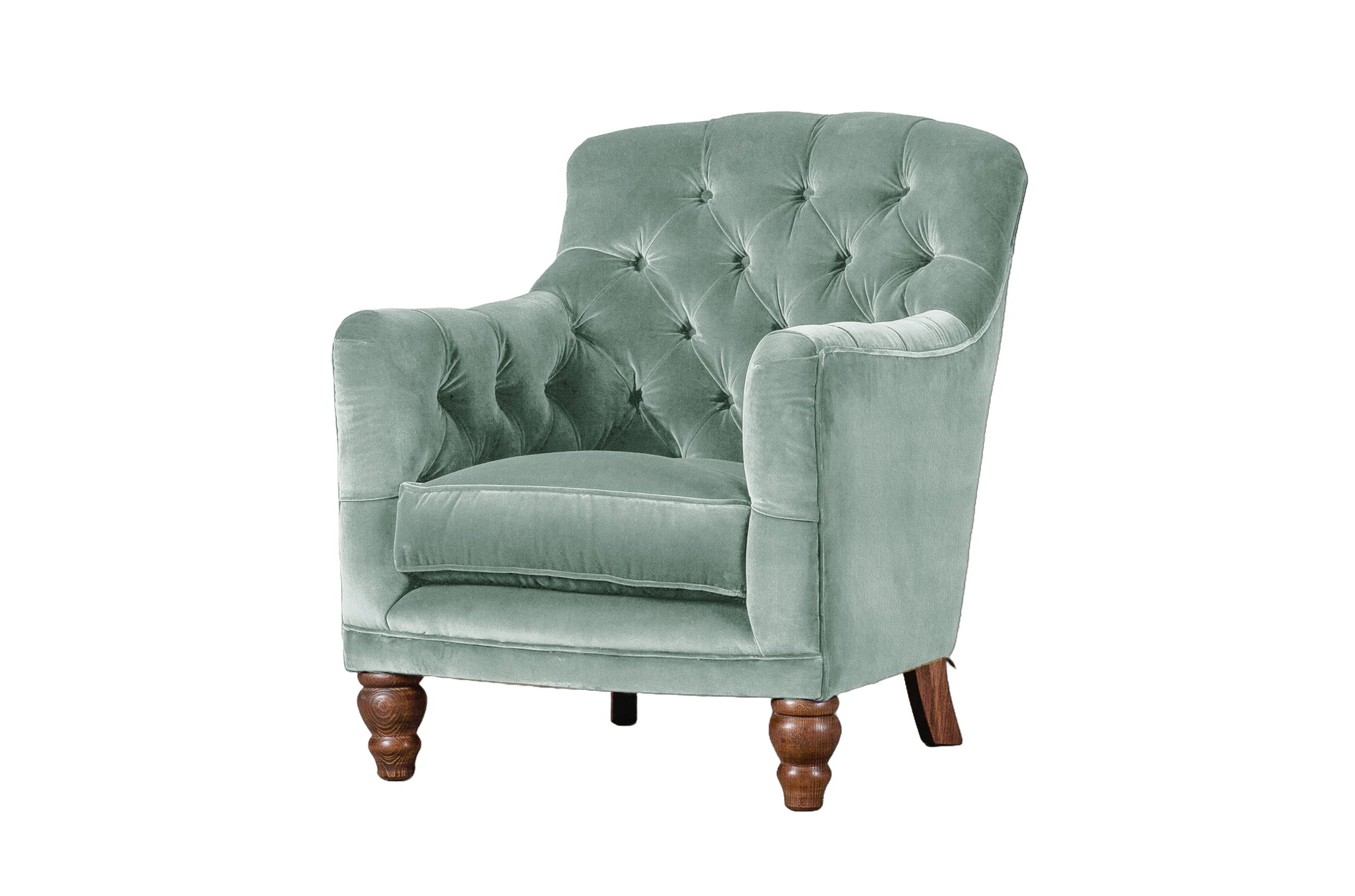 Old Boot Sofas Cubby Armchair Aged Velvet Powder