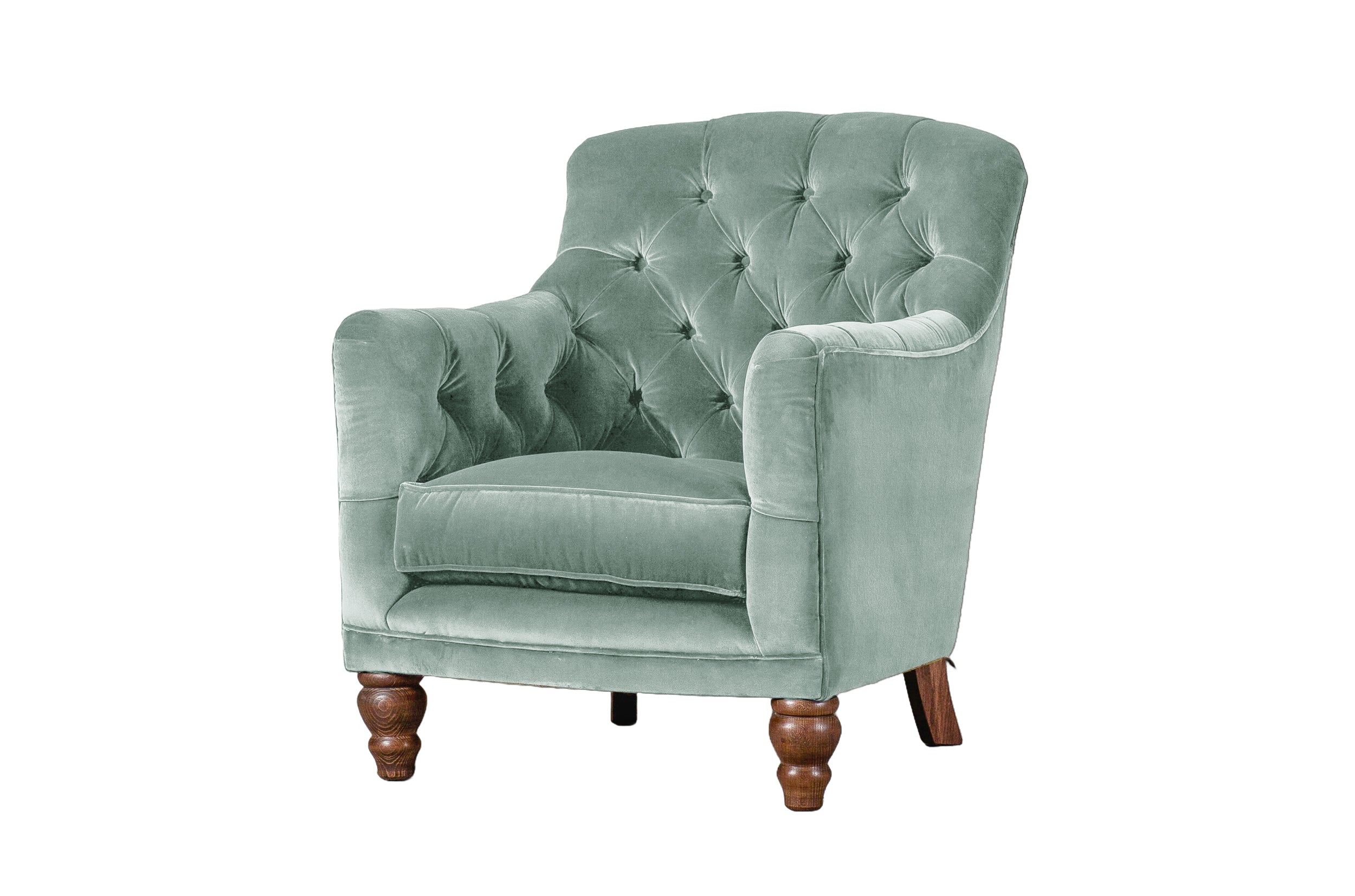 Old Boot Sofas Cubby Armchair Aged Velvet Powder