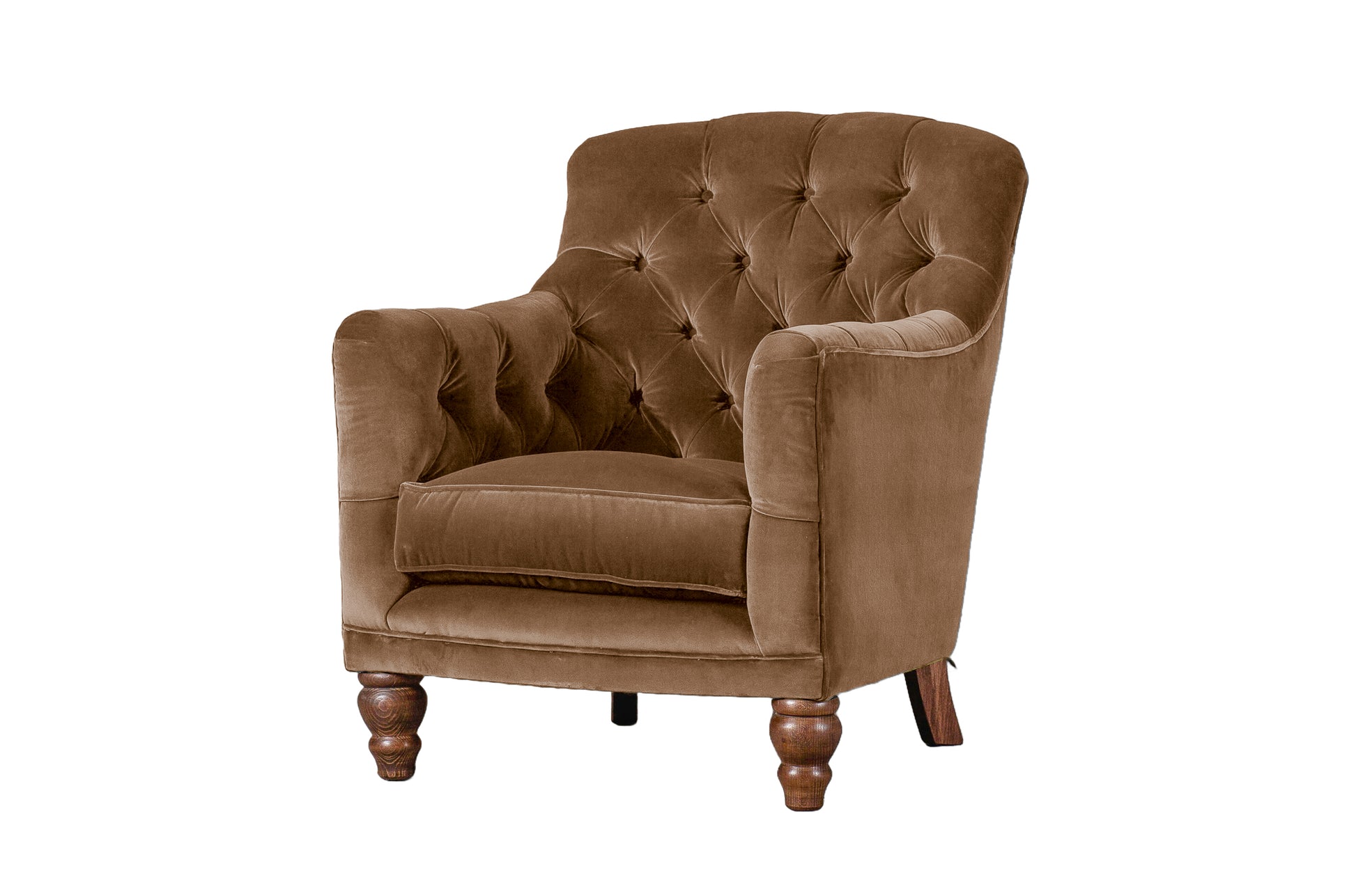 Old Boot Sofas Cubby Armchair Aged Velvet Turmeric