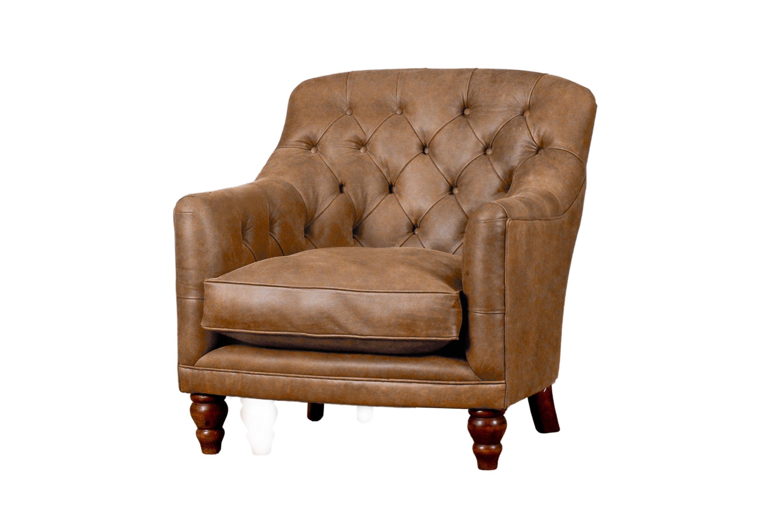 Old Boot Sofas Cubby Armchair Rustic Leather Buckskin
