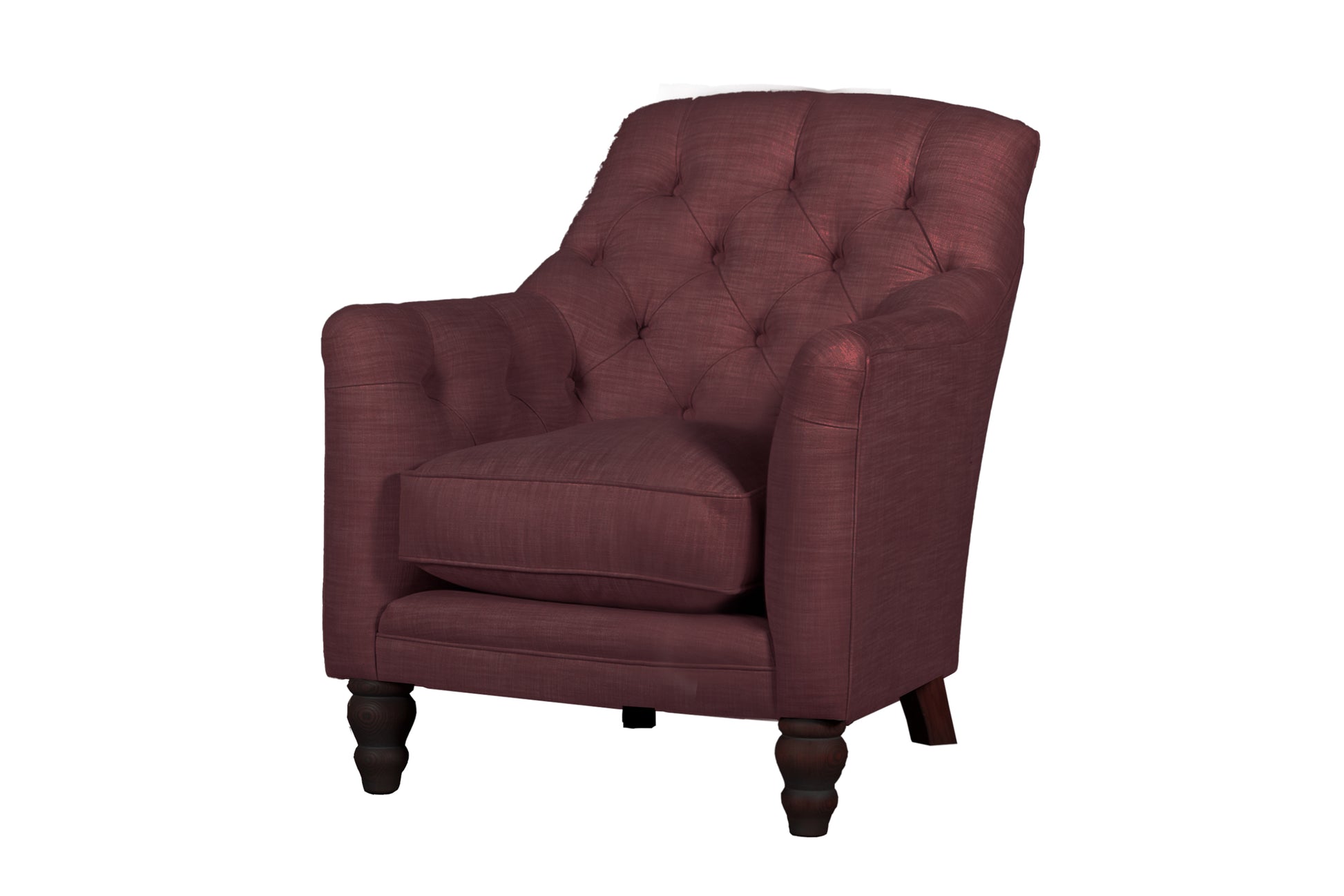 Old Boot Sofas Cubby Armchair Shabby Velvet Burgundy
