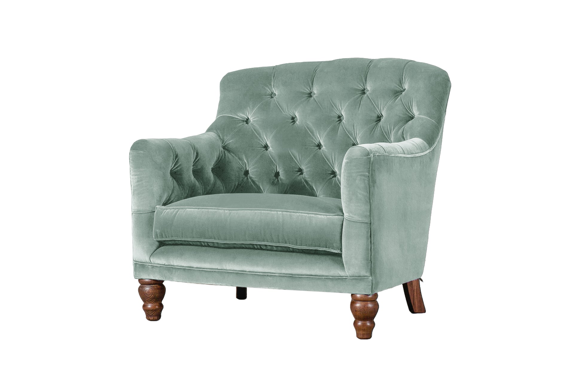 Old Boot Sofas Cubby Armchair Aged Velvet Powder