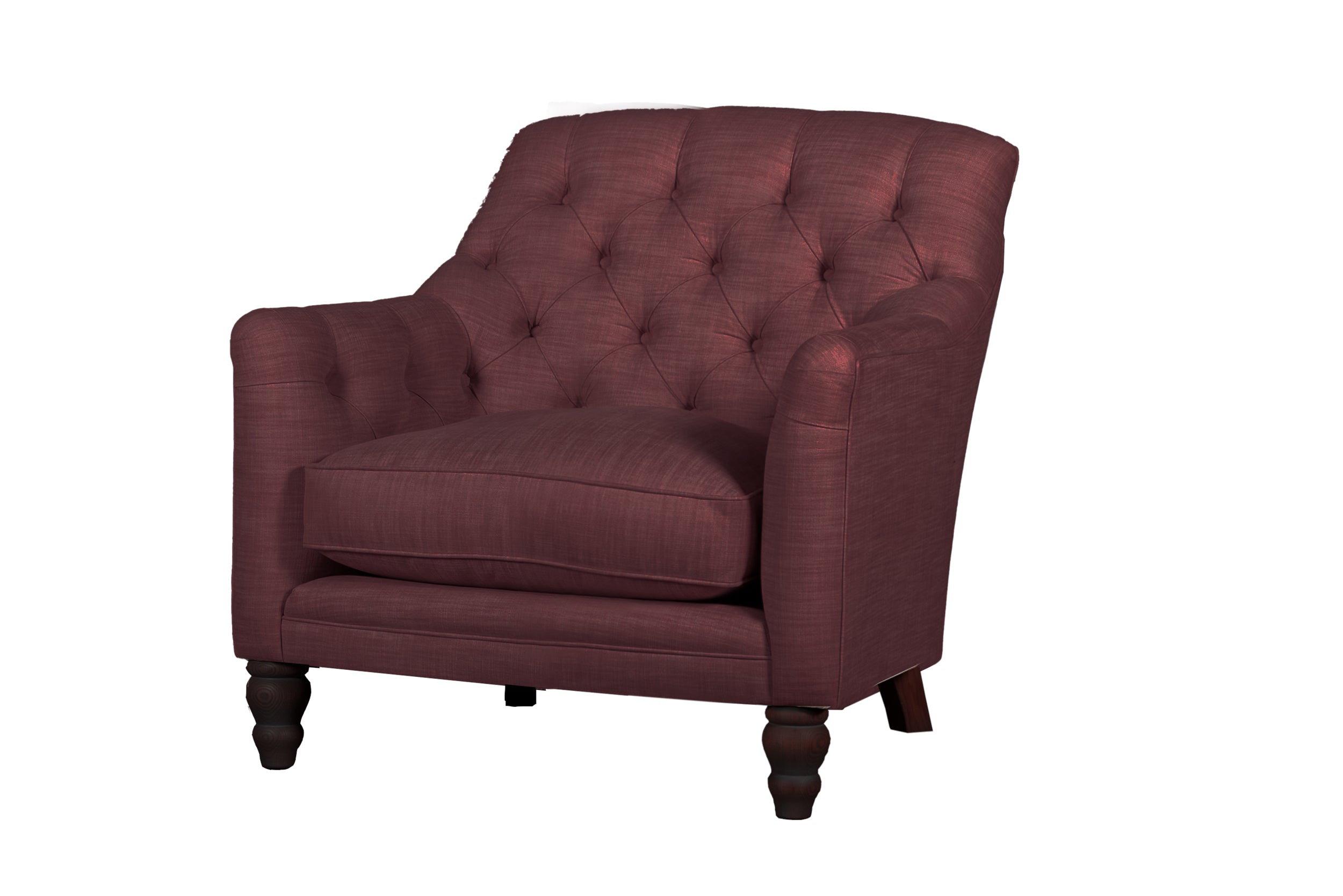 Old Boot Sofas Cubby Armchair Shabby Velvet Burgundy