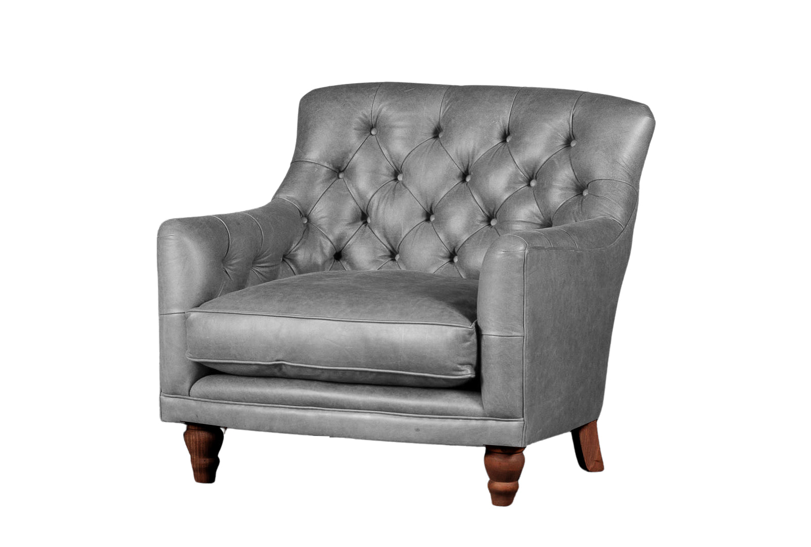 Old Boot Sofas Cubby Armchair Vintage Leather Grey
