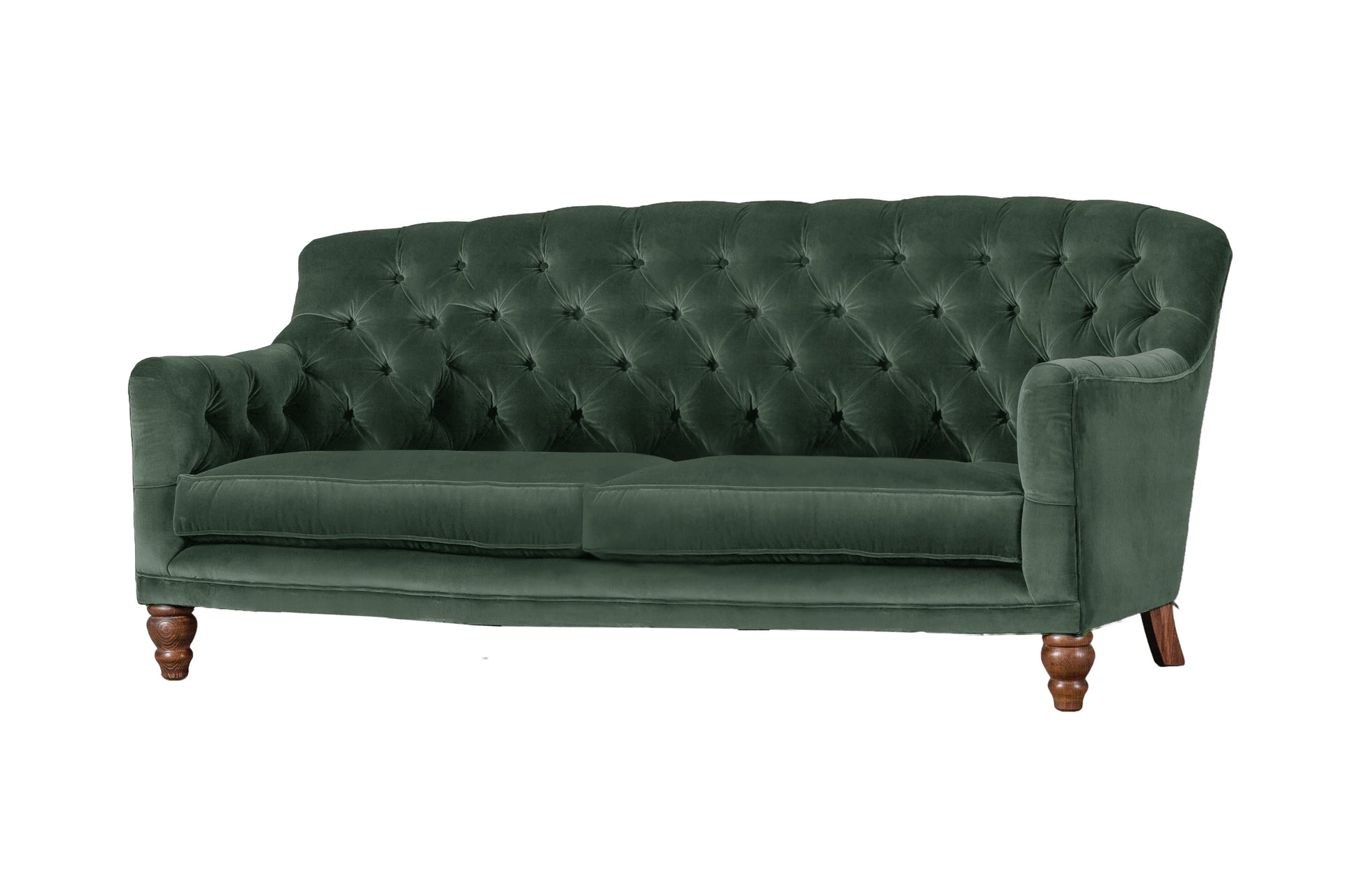 Old Boot Sofas Cubby Sofa Aged Velvet Emerald