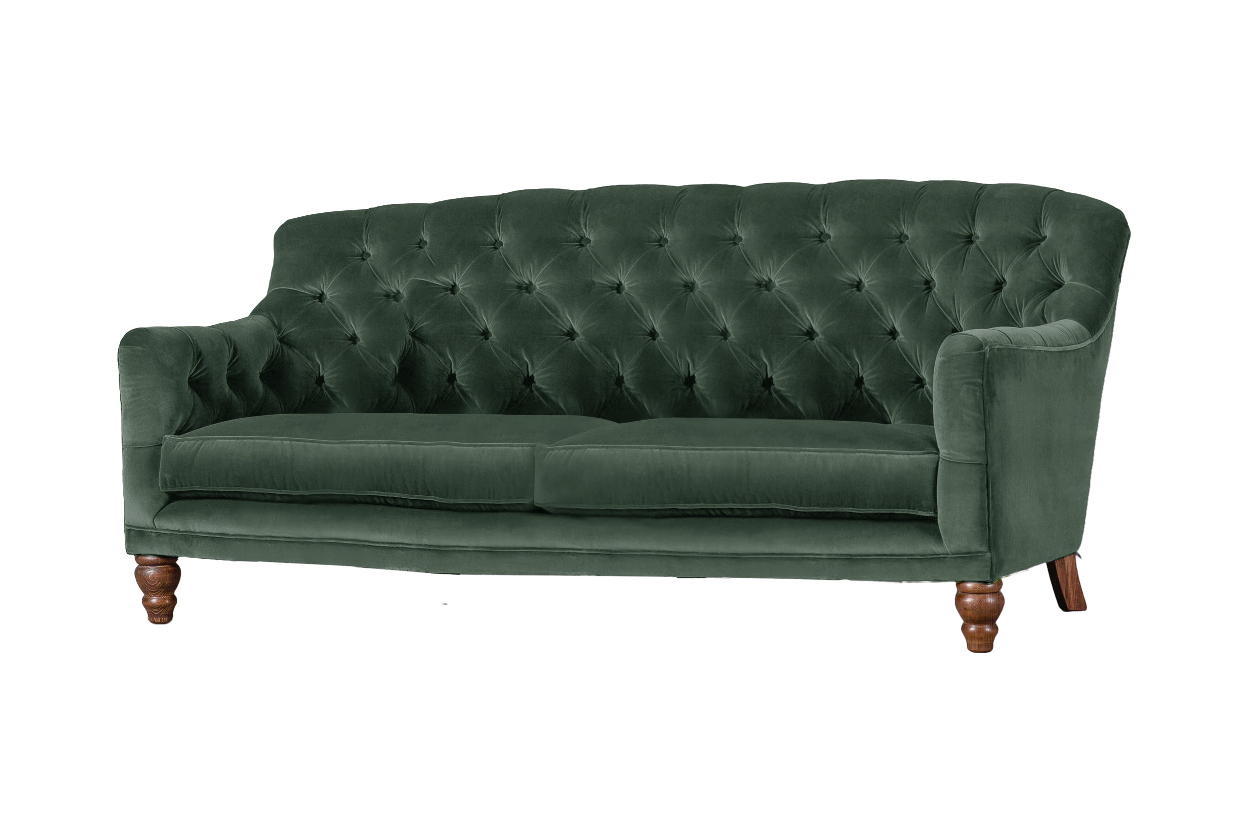 Old Boot Sofas Cubby Sofa Aged Velvet Emerald
