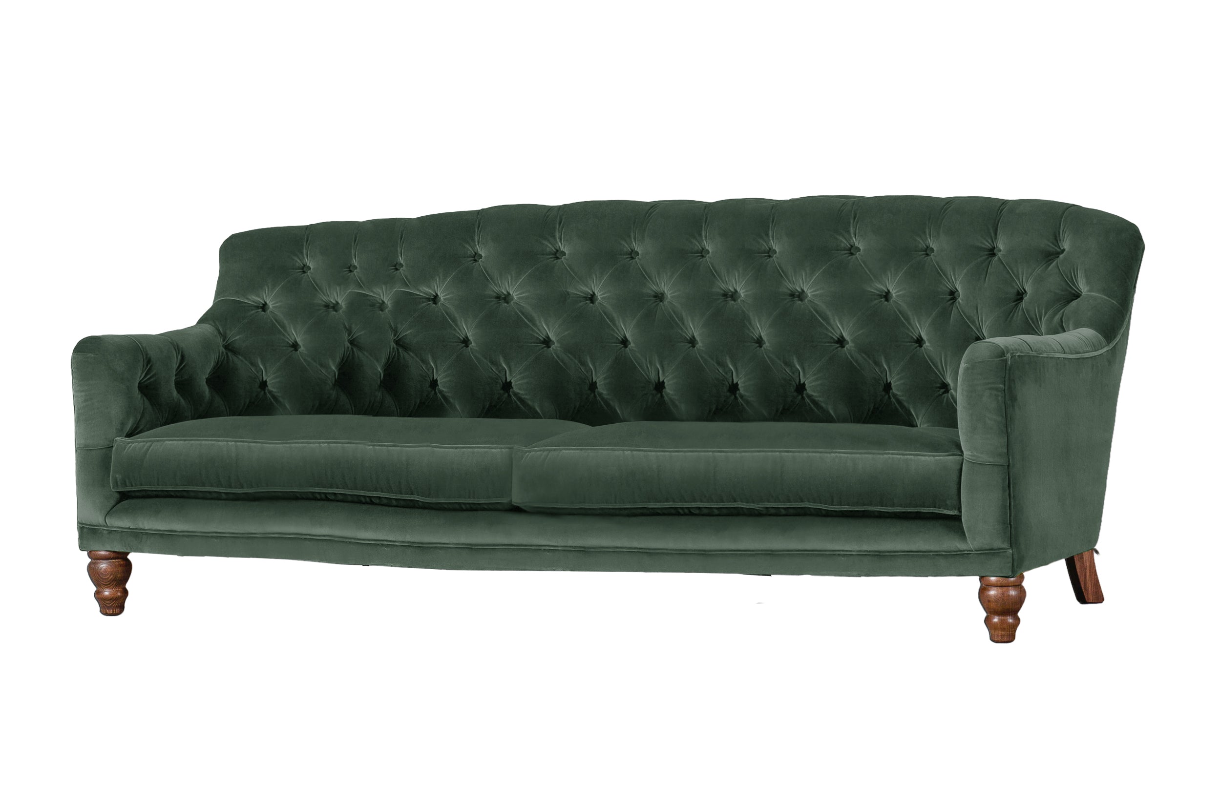 Old Boot Sofas Cubby Sofa Aged Velvet Emerald